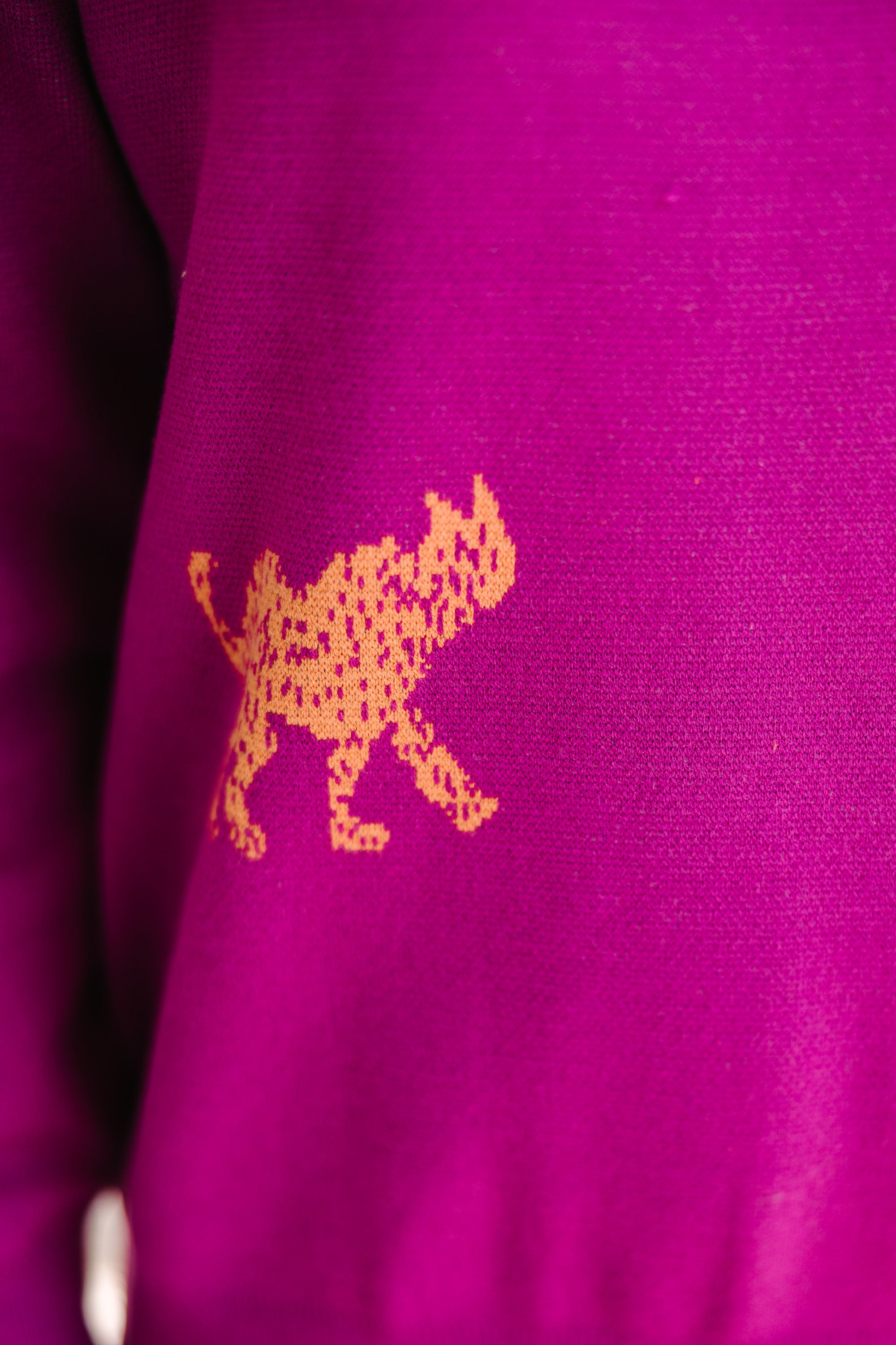 Vibrant Violet Purple Cheetah Sweater: Feel the Fun!