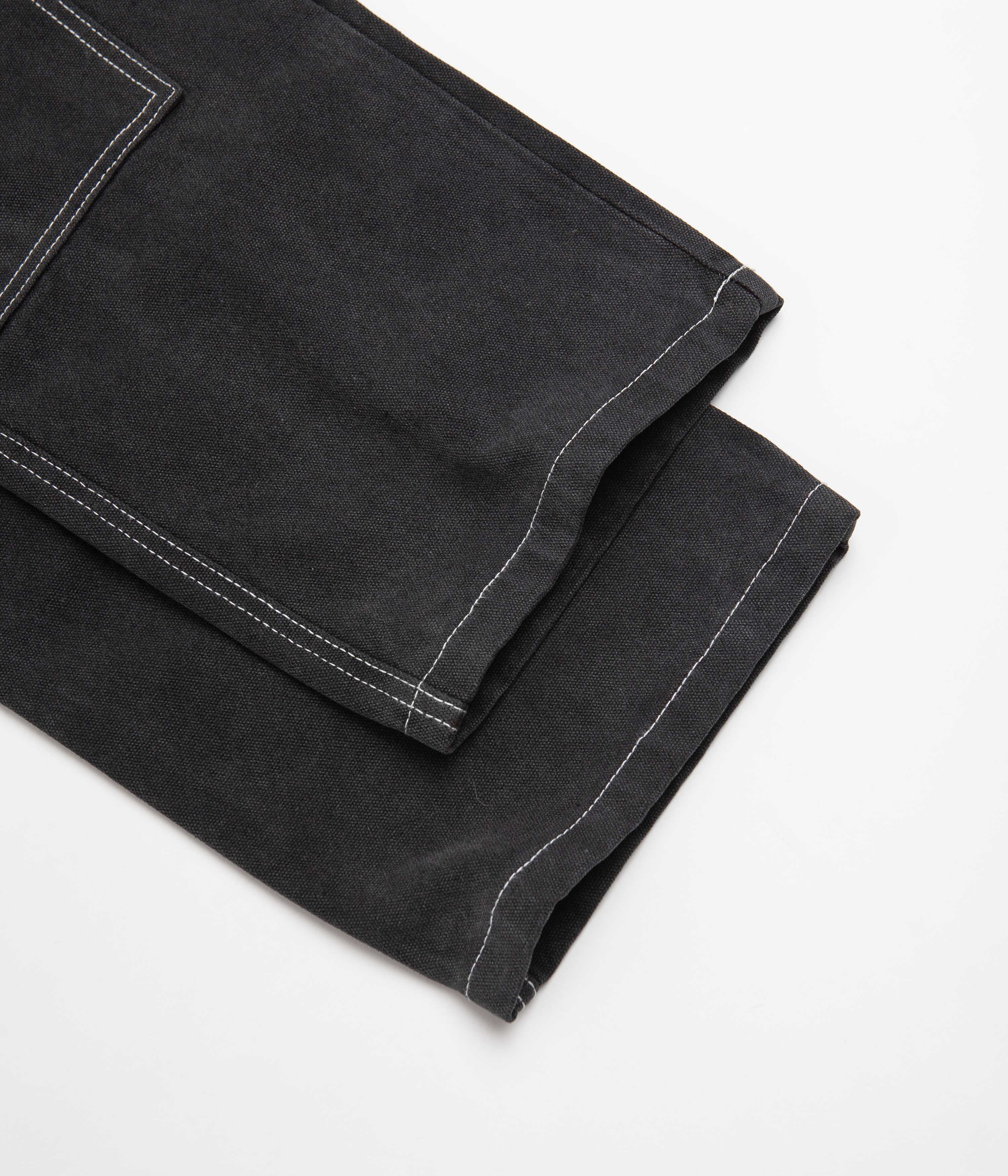 Butter Goods Washed Black Double Knee Work Pants - A Must - Have!