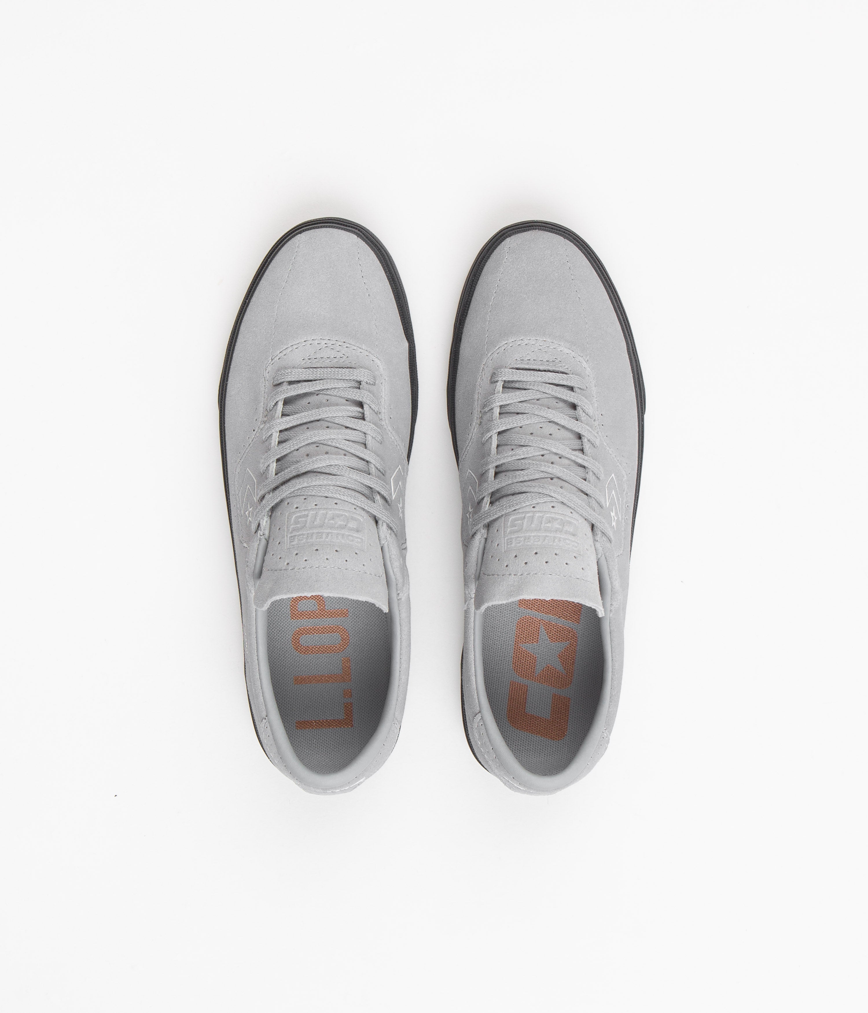 Converse Louie Lopez Pro Ox Skate Shoes - Stylish Ash Stone/White/Dark Smoke Grey