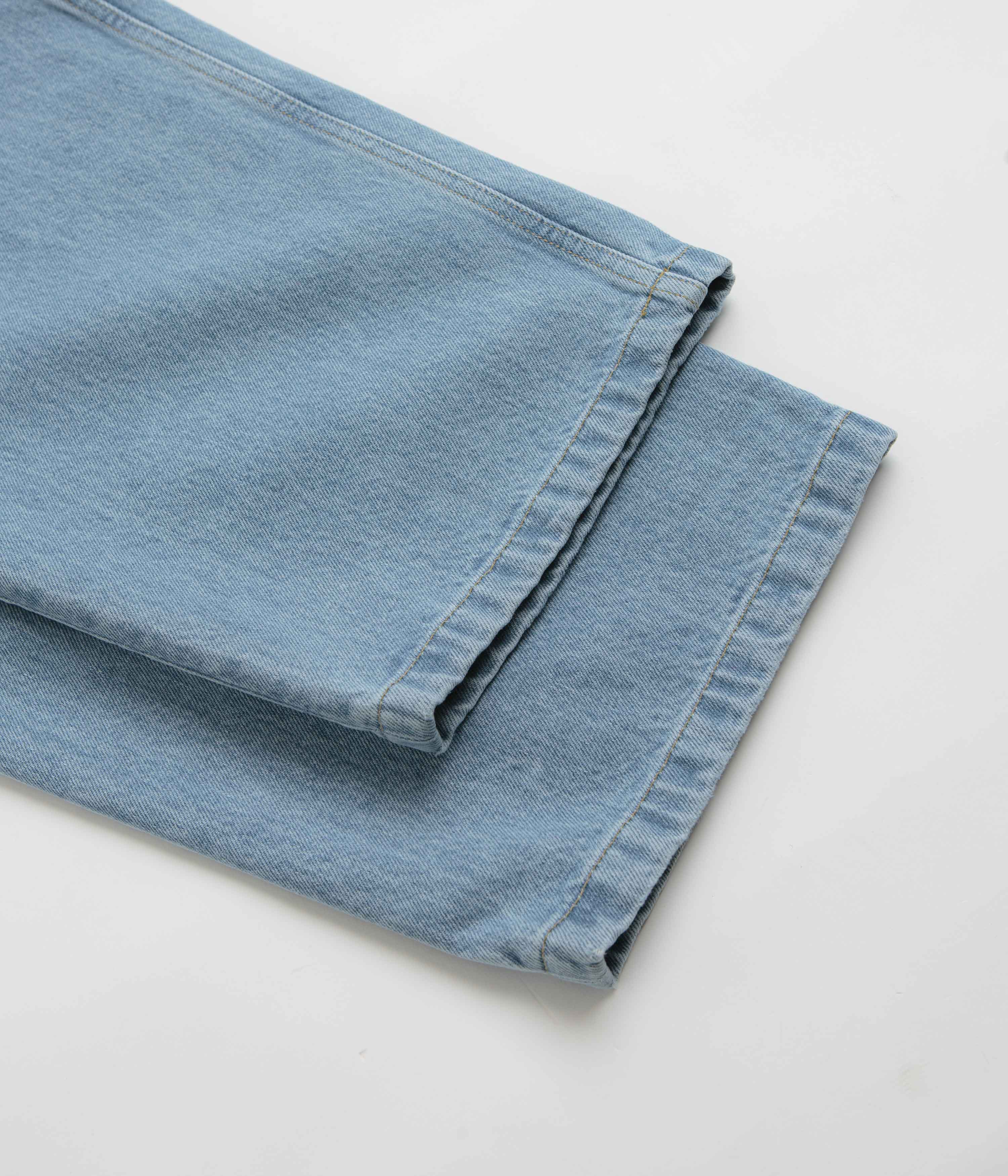 Carhartt Brandon Blue Stone Bleach Denim Pants - A Must - Have for Style Seekers