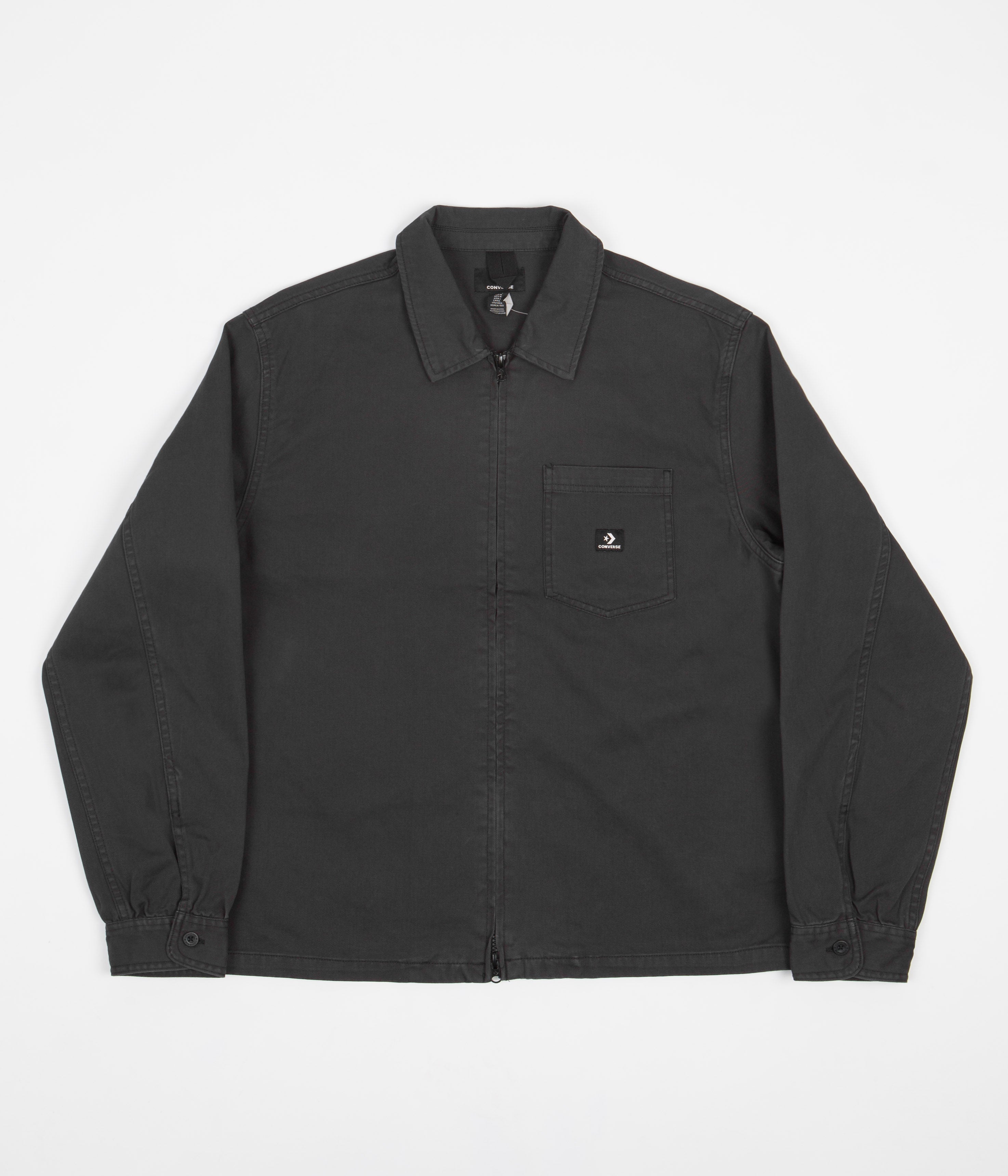 Converse Black Washed Canvas Zip Work Shirt - A Must - Have!