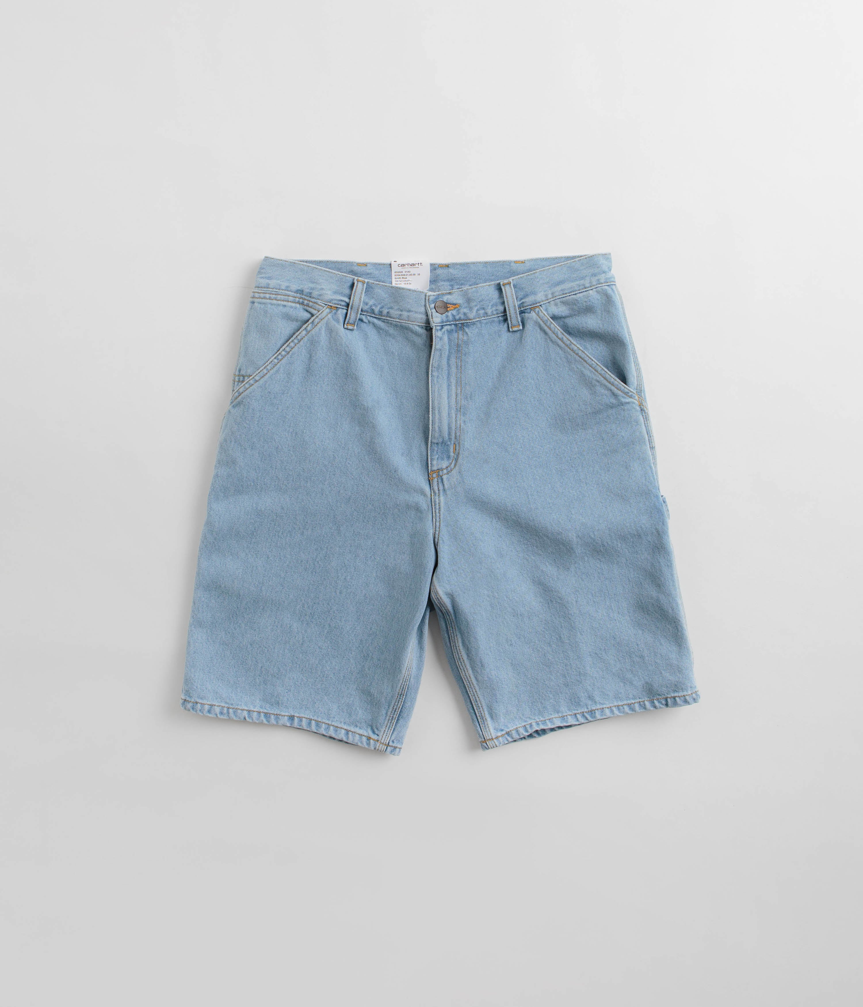 Carhartt Single Knee Shorts - Stunning Heavy Stone Bleached Blue