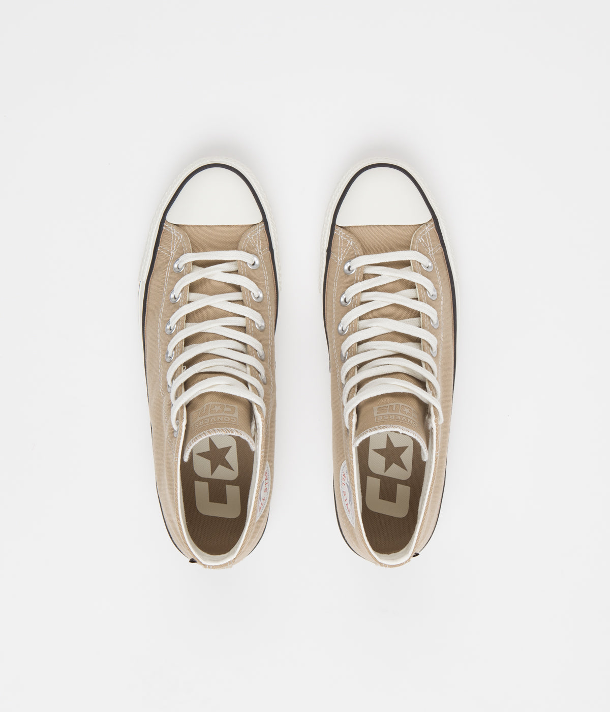 Converse CTAS Pro Canvas Mid Shoes - Stunning Nomad Khaki / Black / Egret