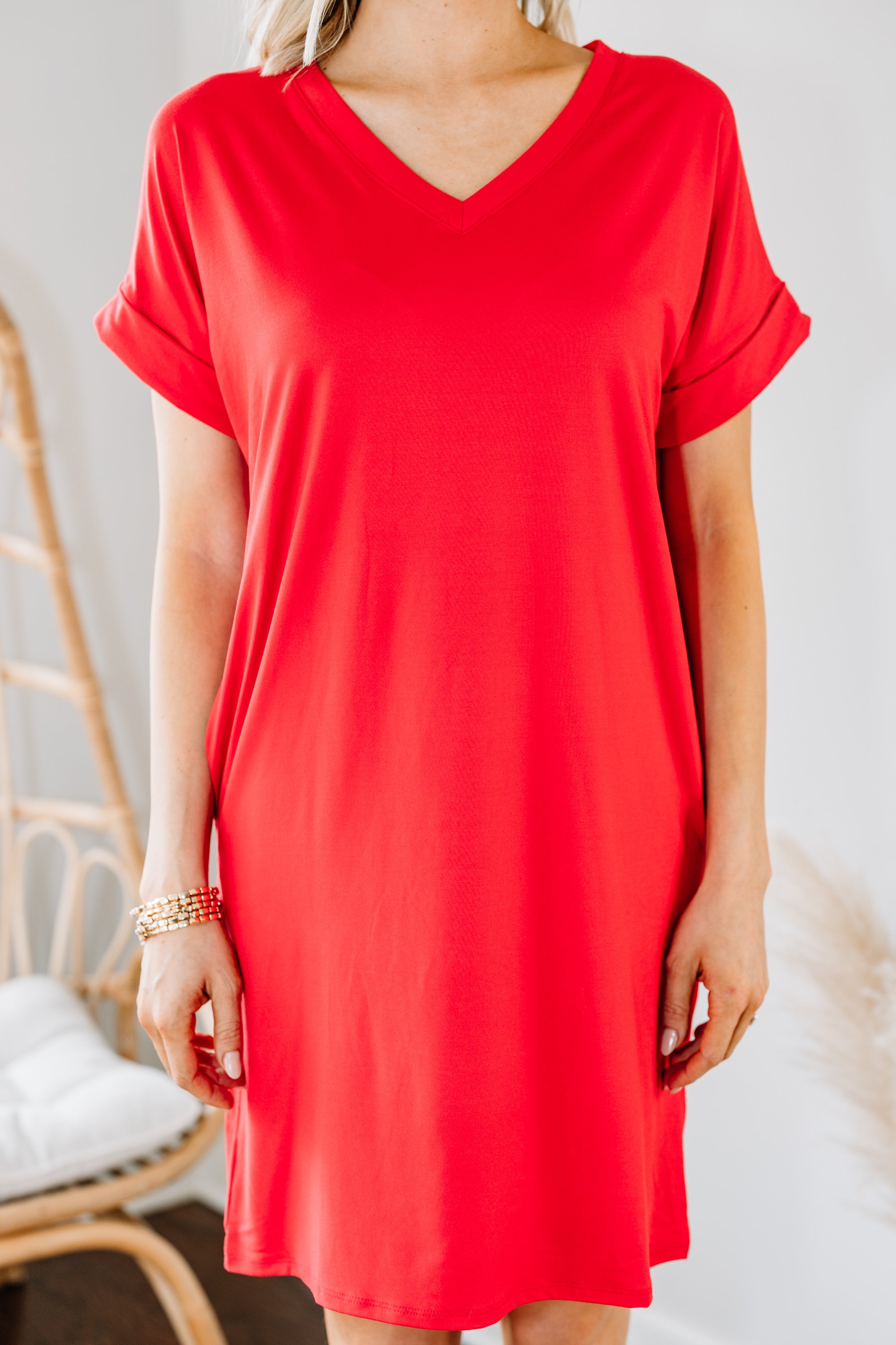 Ruby Red T-shirt Dress: Fabulous Everywhere You Go