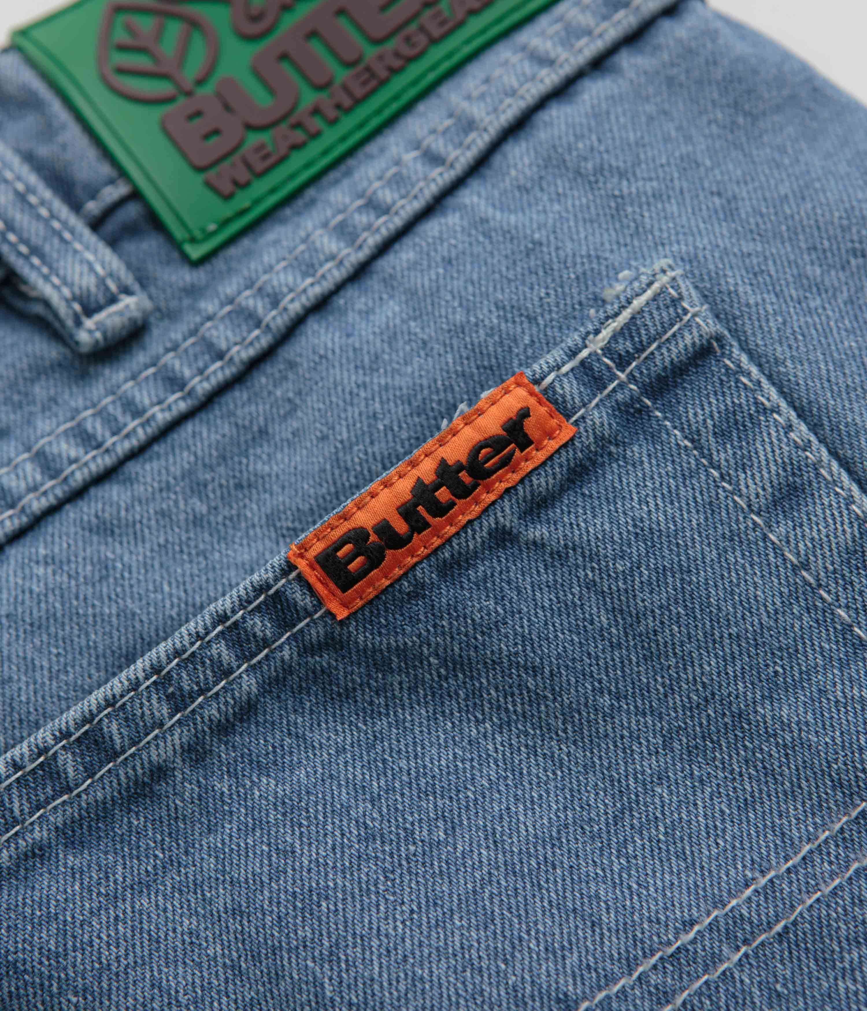 Butter Goods Mid Blue Weathergear Heavyweight Jeans - A Must-Have!