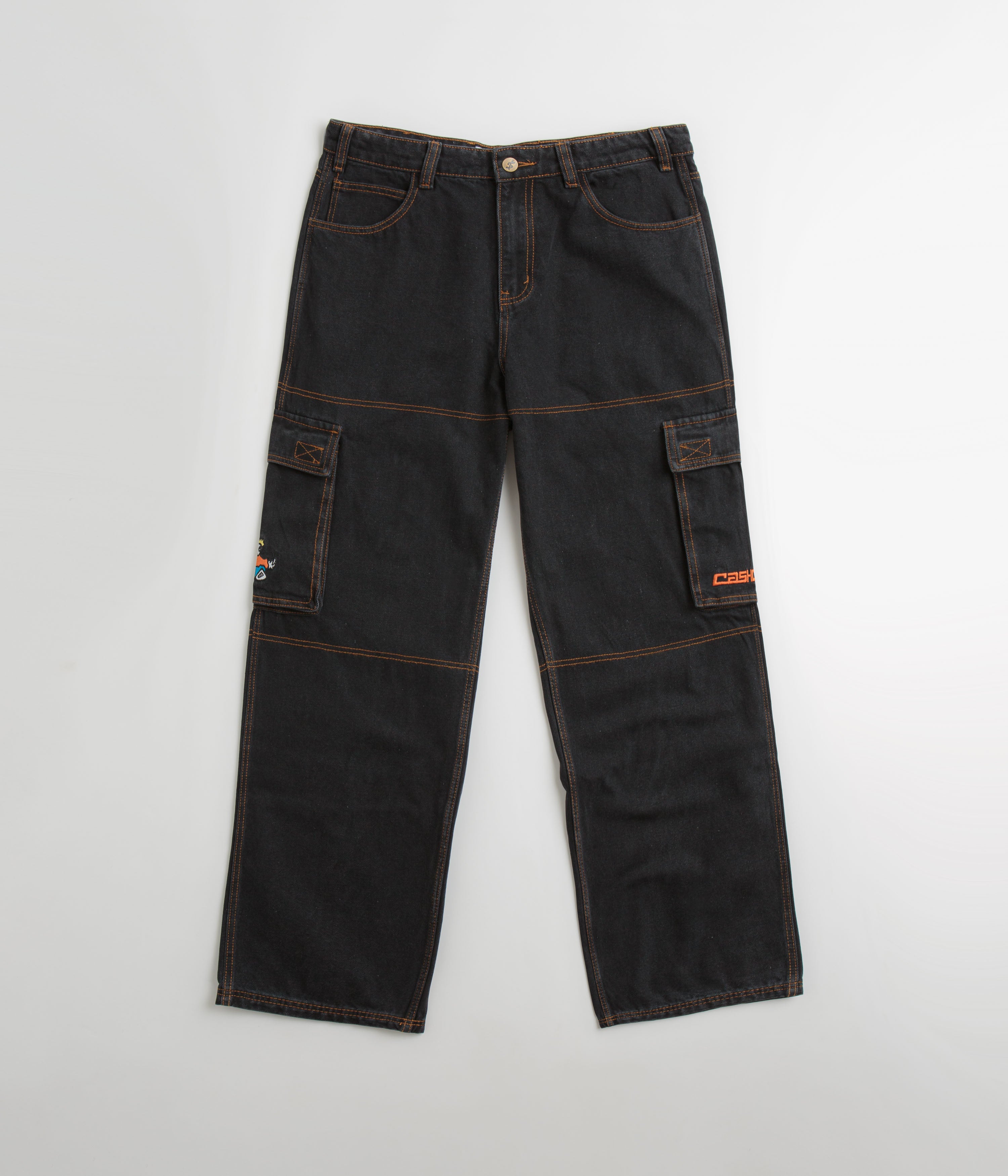 Cash Only Aleka Cargo Jeans - Stunning Faded Black