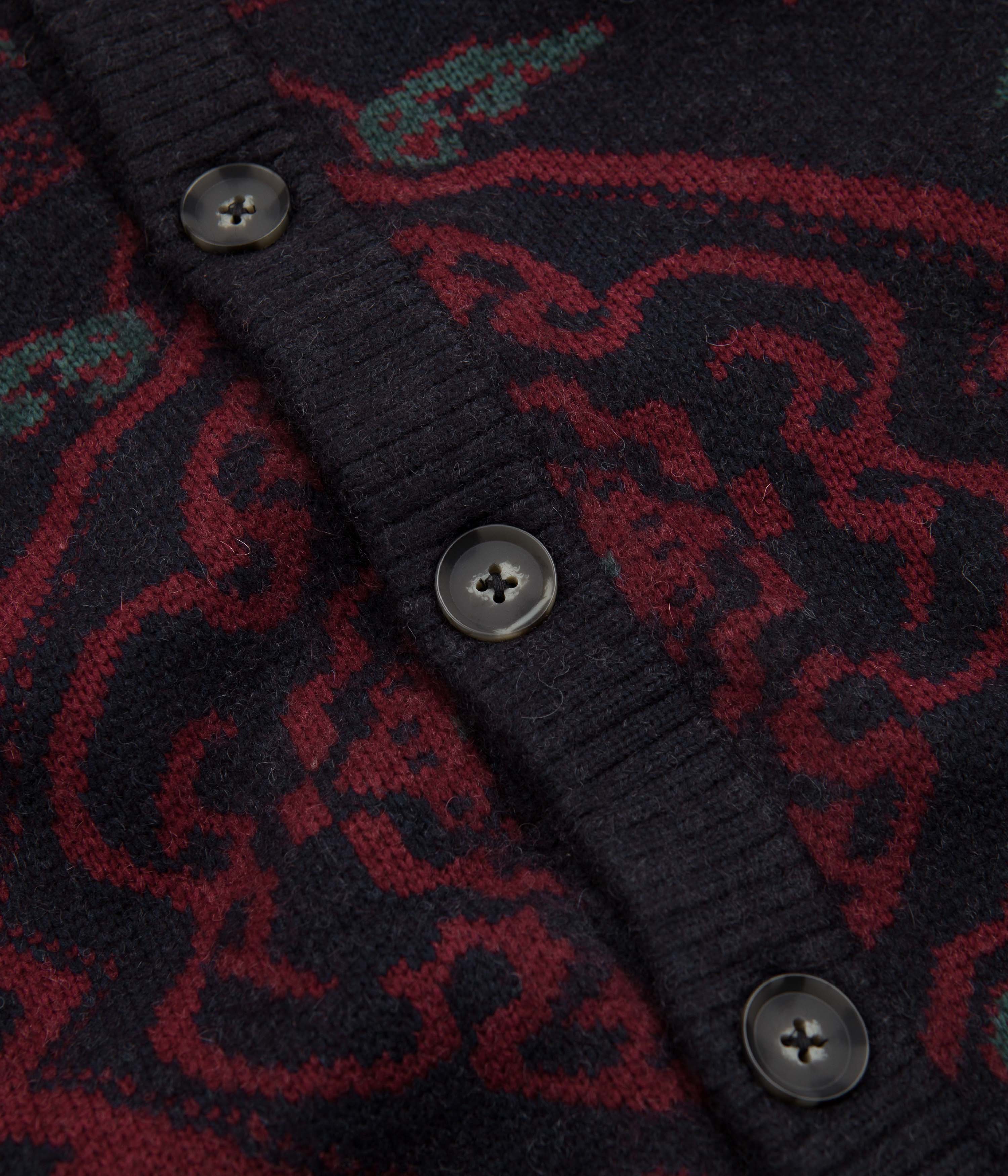 Carhartt Verse Cardigan - Stunning Verse Jacquard in Dark Navy