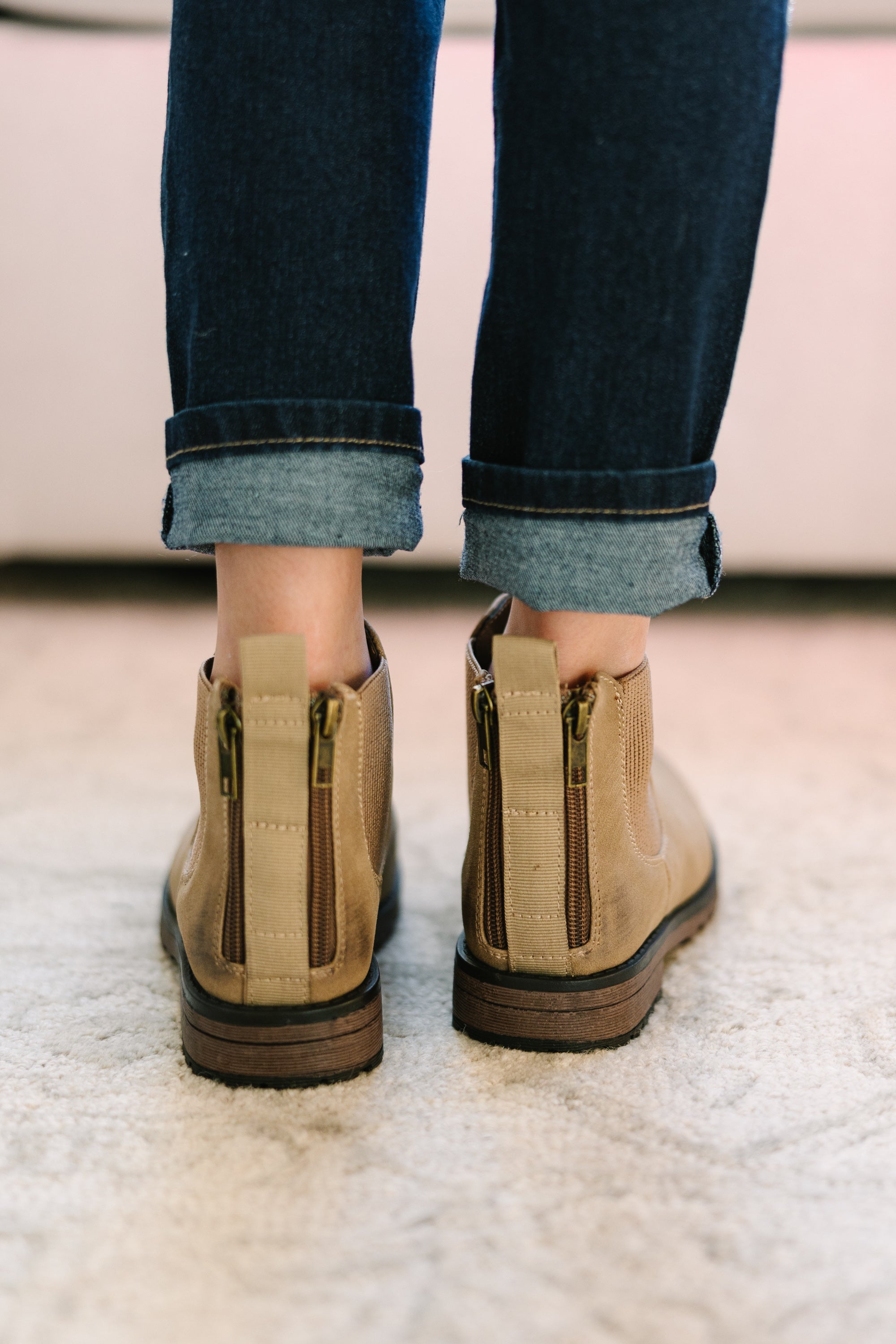 Gorgeous Girls' Taupe Booties: Stay on the Right Fashion Track
