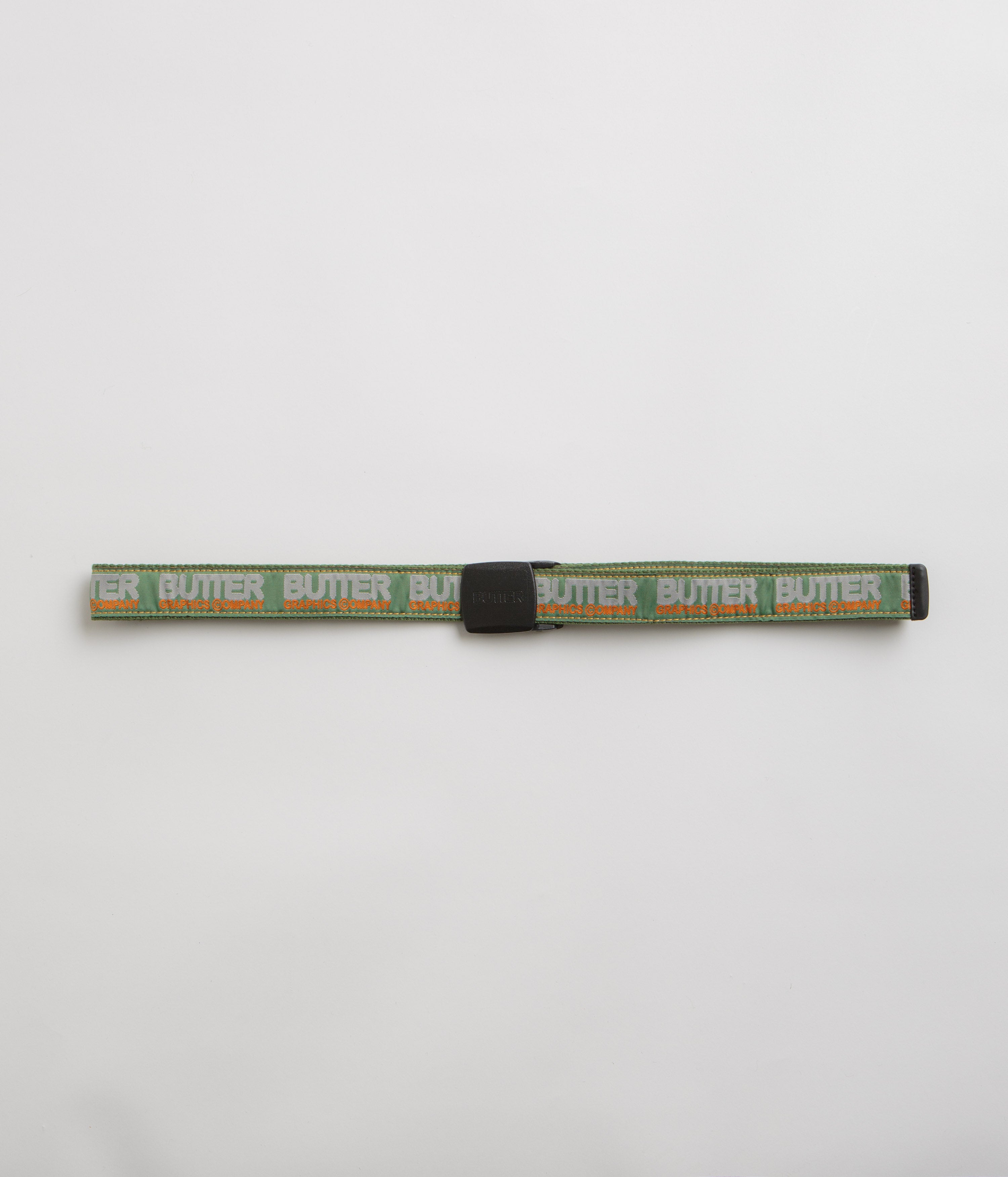 Butter Goods Green Woven Program Belt - A Must - Have!