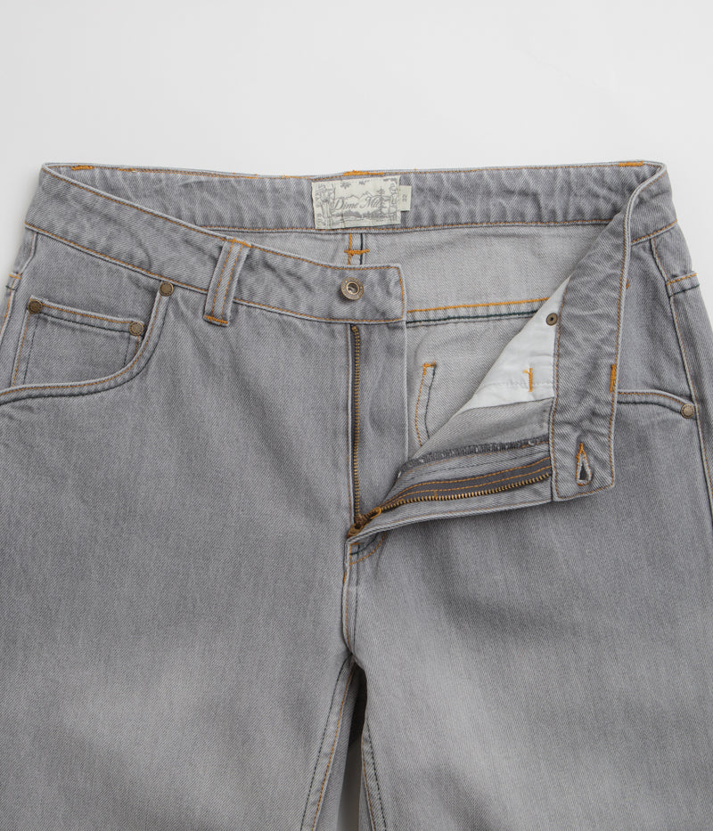 Dime Classic Relaxed Jeans - Stunning Dipped Sandblasted Grey