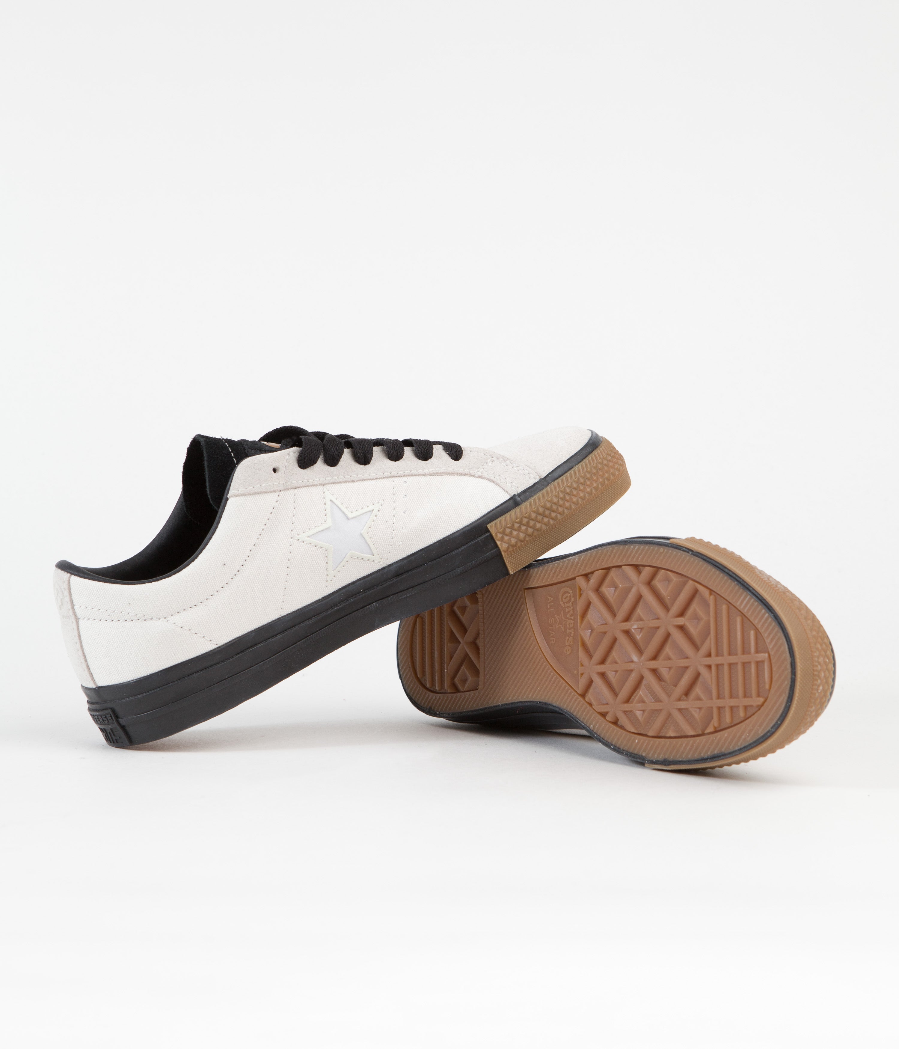 Converse x Carhartt One Star Ox Shoes - Stunning White/Black/Gum Honey
