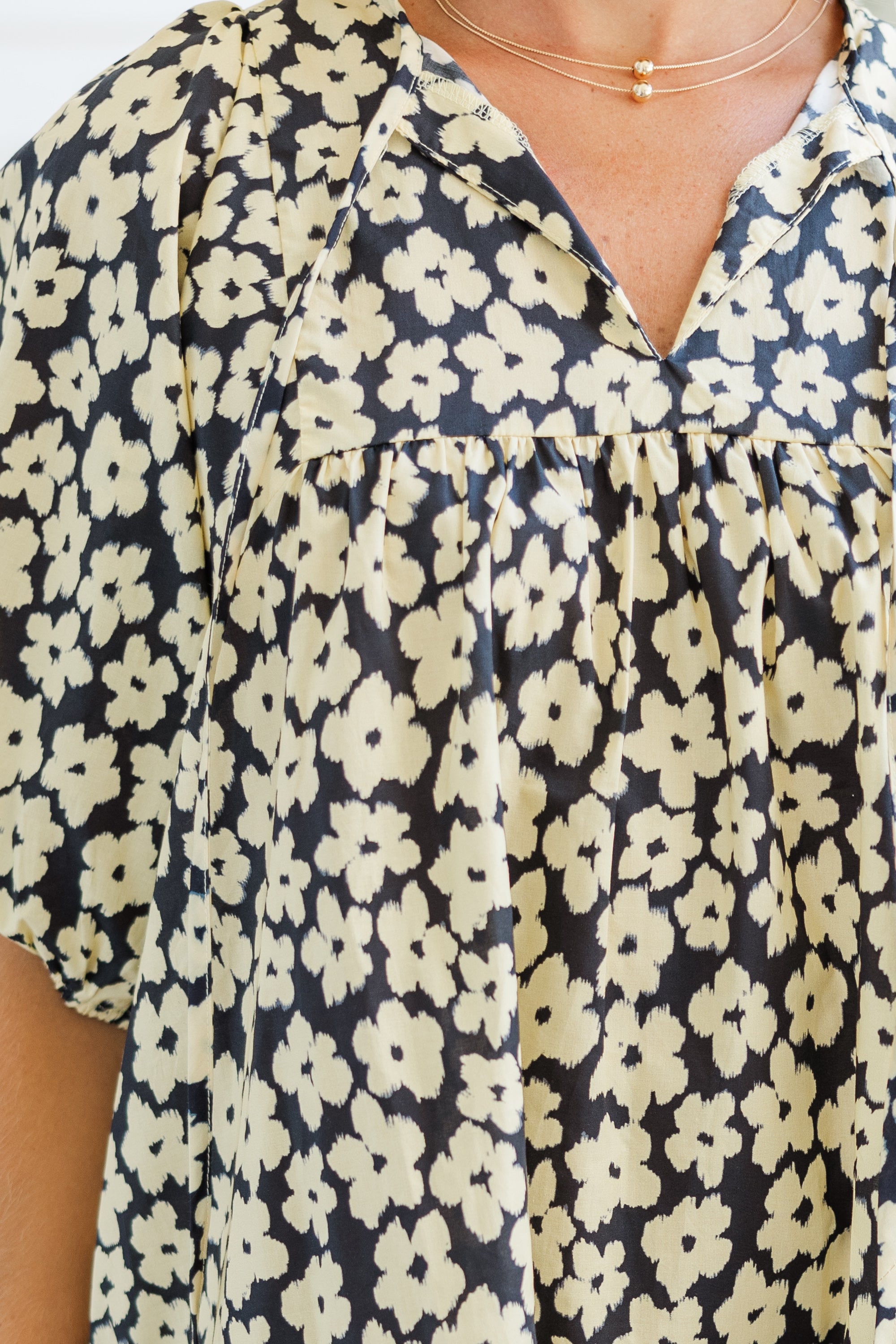 Be The One: Stunning Black Floral Babydoll Dress