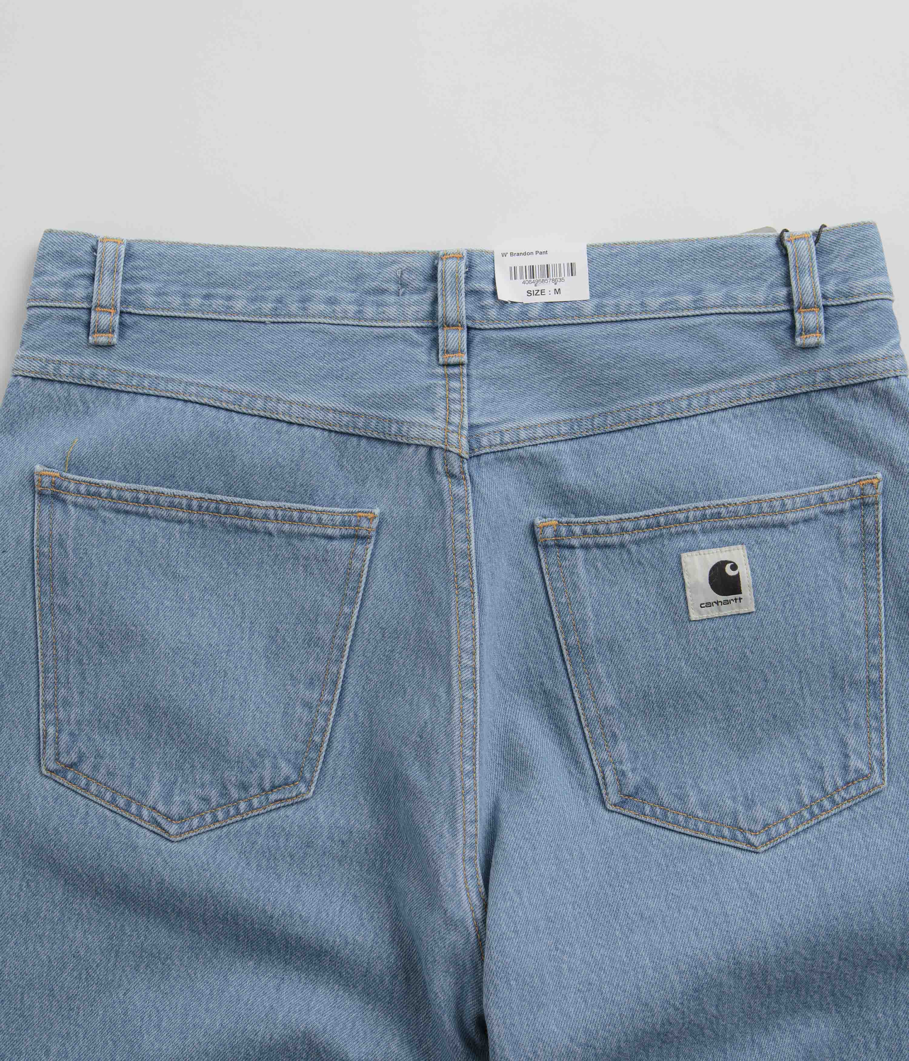 Carhartt Women's Brandon Stone Bleached Blue Denim Pants - A Timeless Choice!