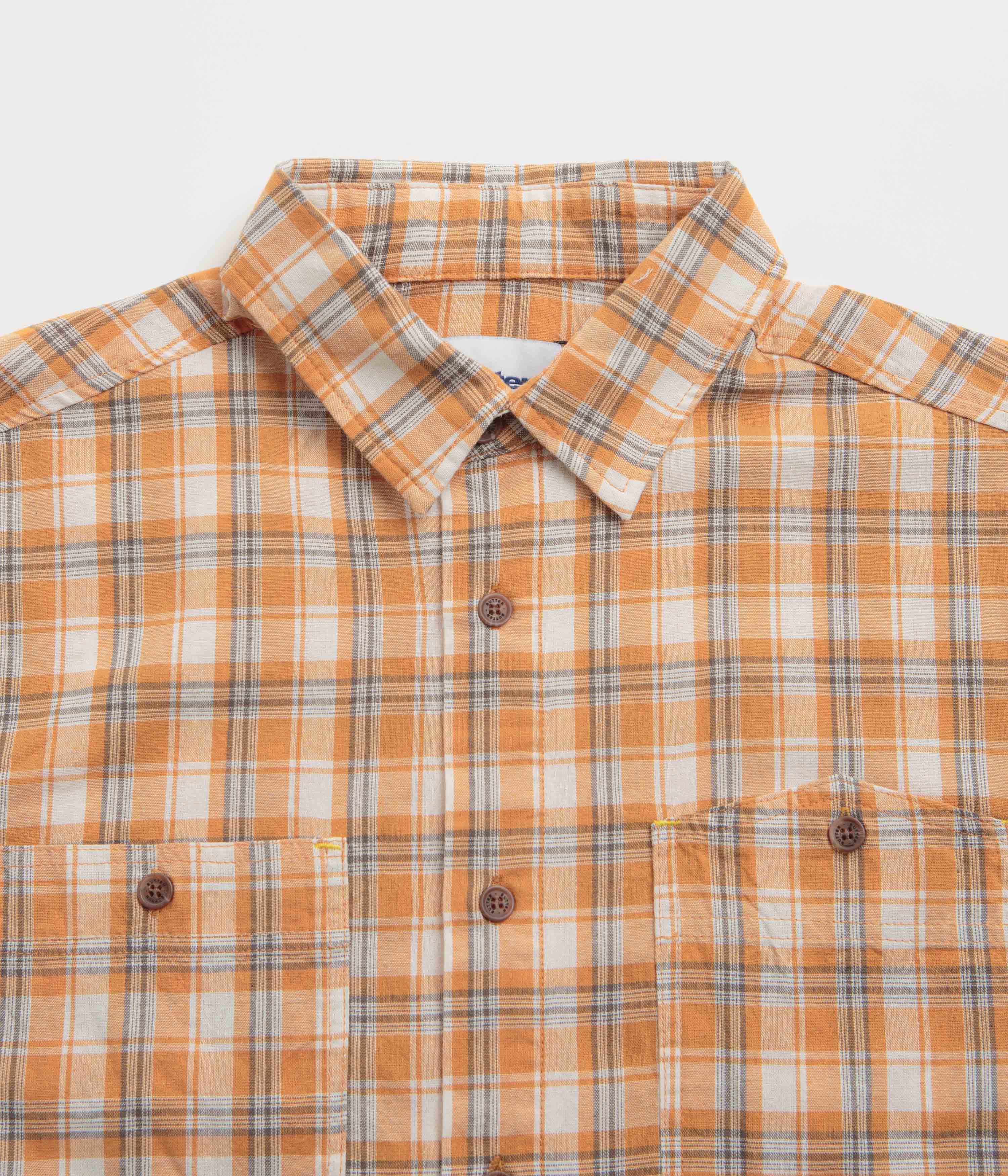 Butter Goods Mustard Asymmetrical Short Sleeve Shirt - A Stylish Delight