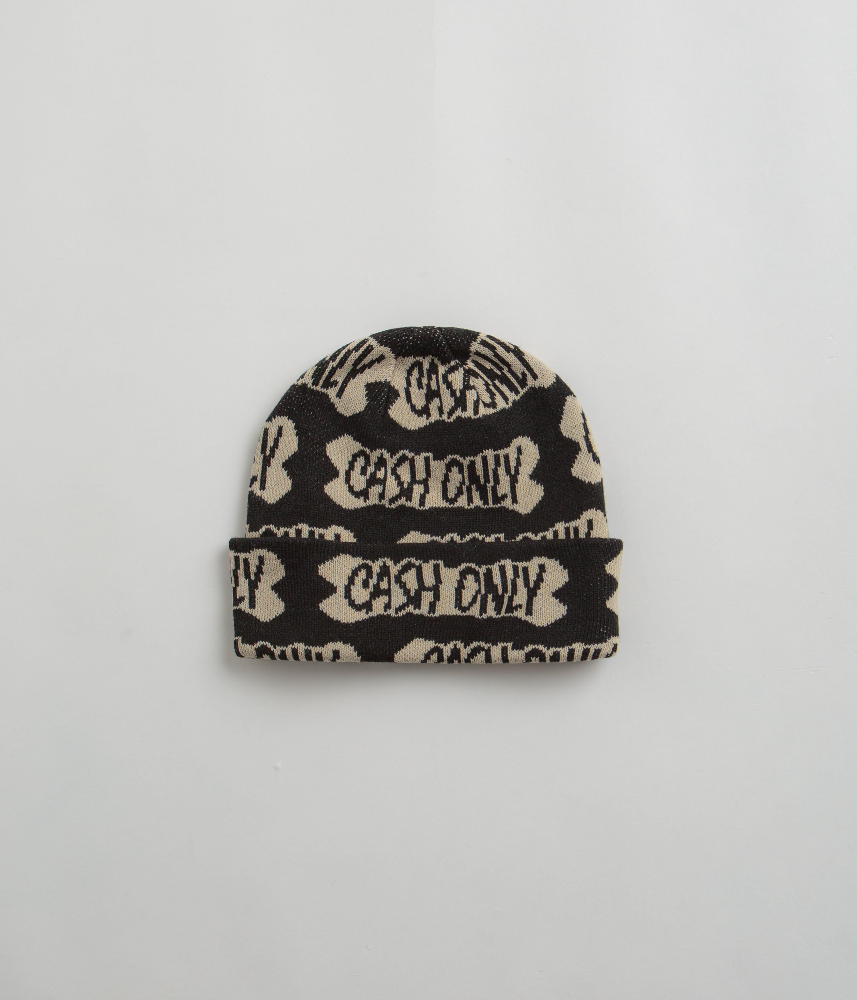 Cash Only Black Bone Beanie - A Must-Have for Skate and Streetwear Fans