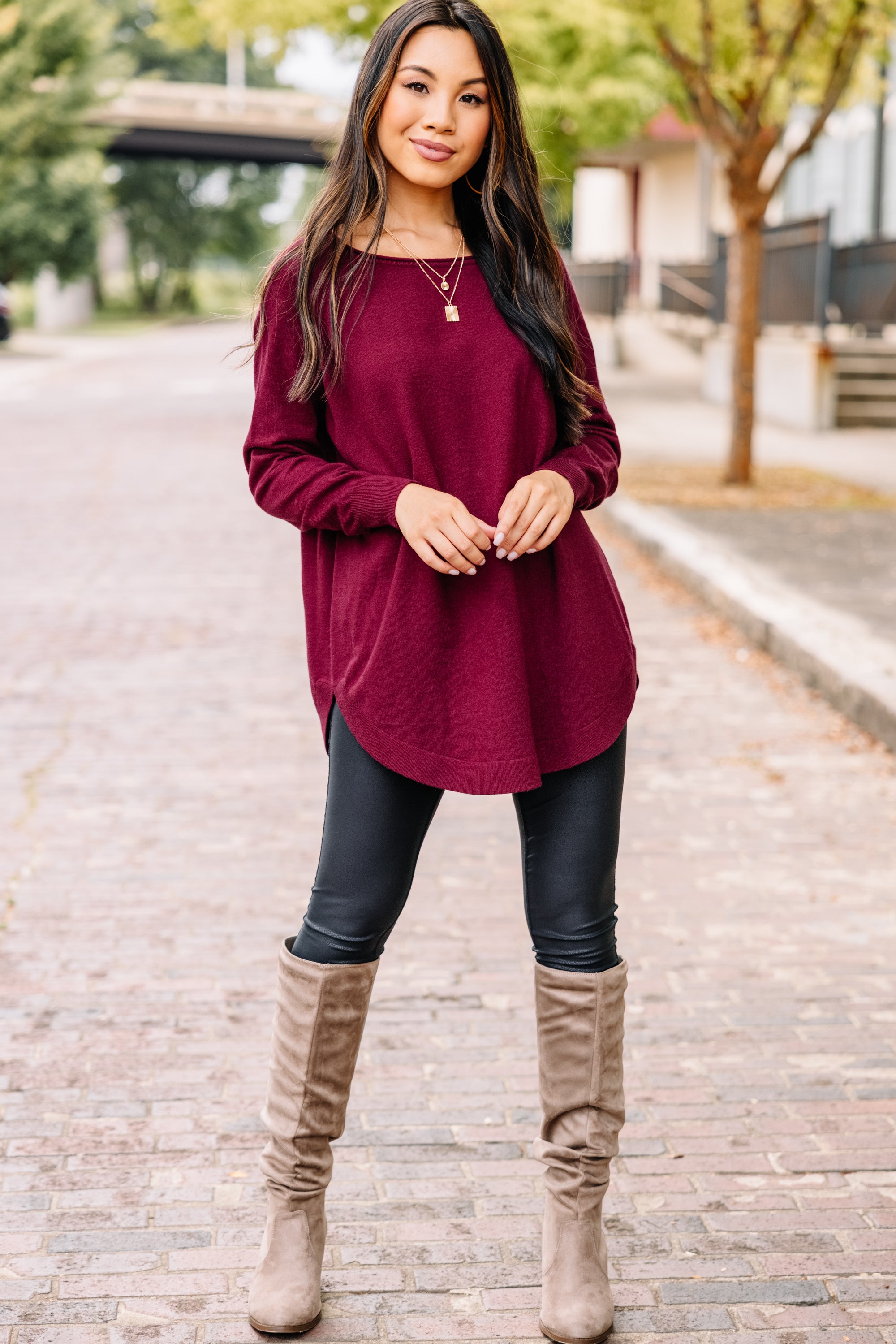Gorgeous Good Girl Gone Wine Red Classic Tunic - A Must - Have!