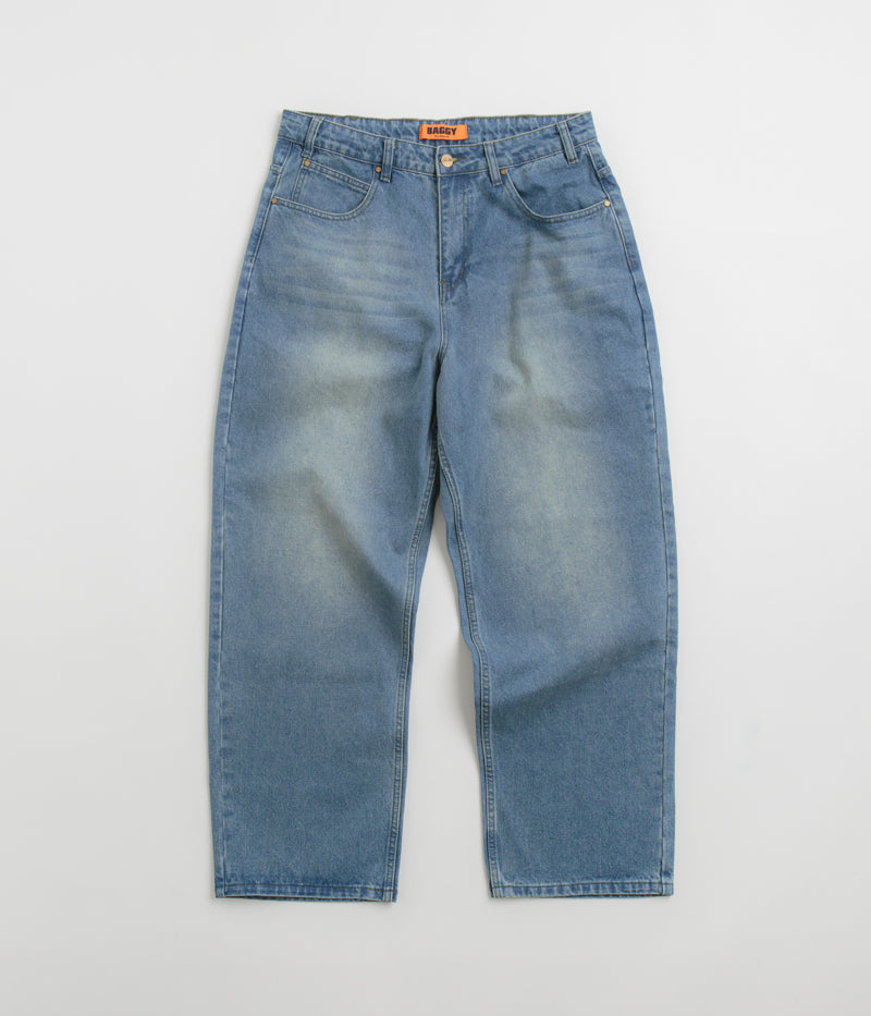 Butter Goods Warped Jeans - Stunning Washed Mid Blue