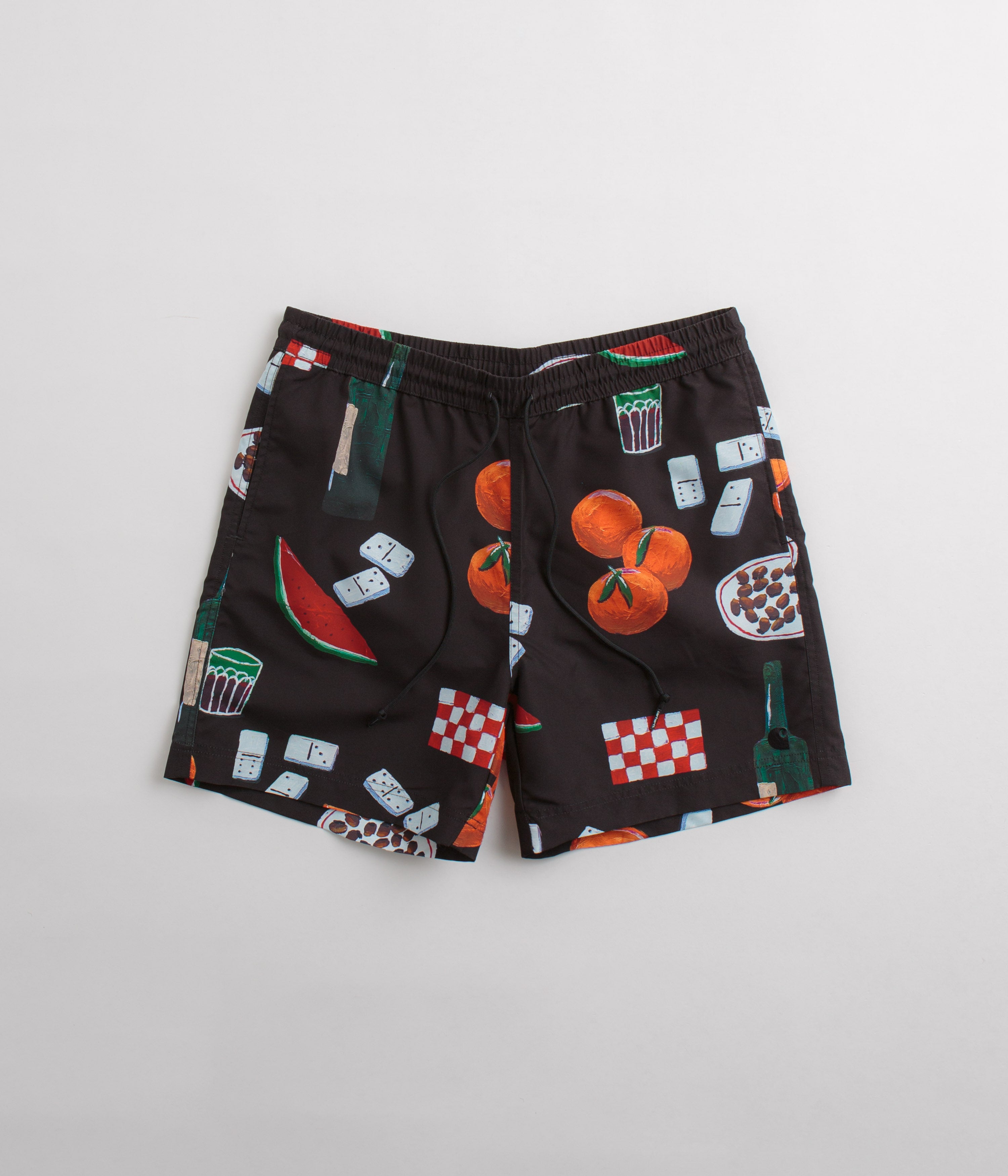 Carhartt Slater Swim Trunks - Stunning Isis Maria Dinner Print / Black