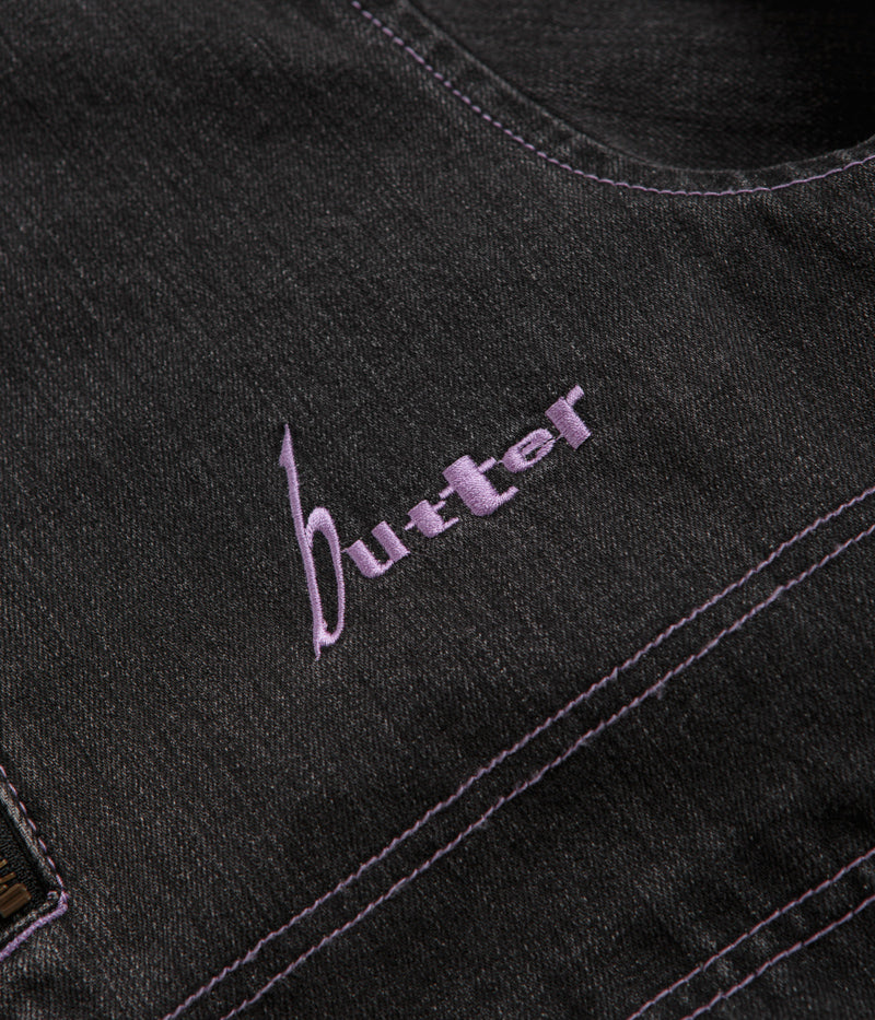 Stylish Butter Goods Device Washed Grey Denim Jacket - A Must-Have!