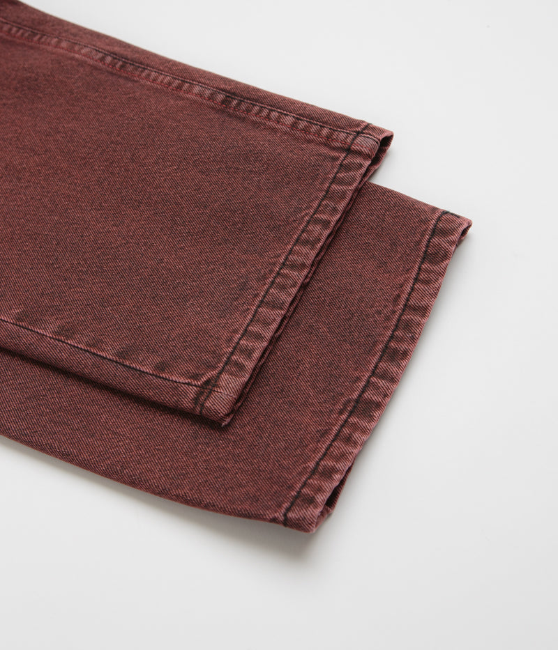 Dime Classic Relaxed Jeans - Stunning Dipped Sandblasted Burgundy