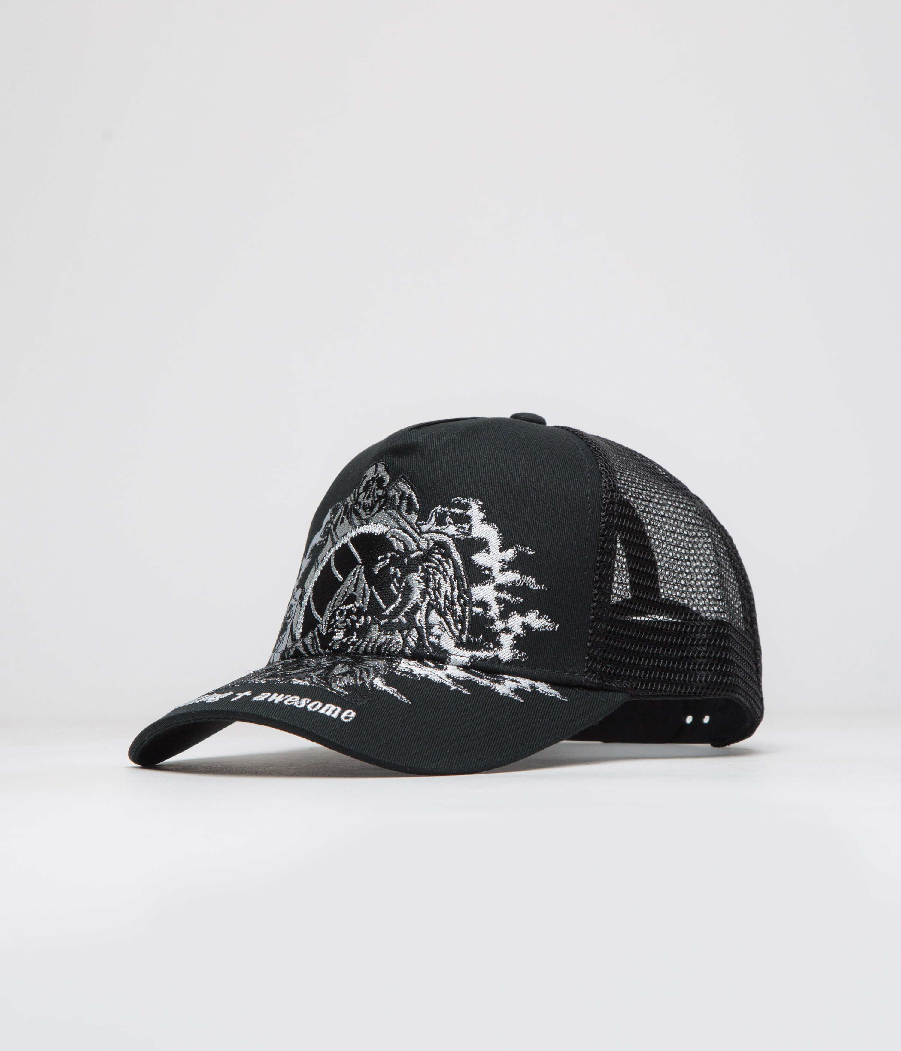 Fucking Awesome Demon Trucker Cap - Stylish Black
