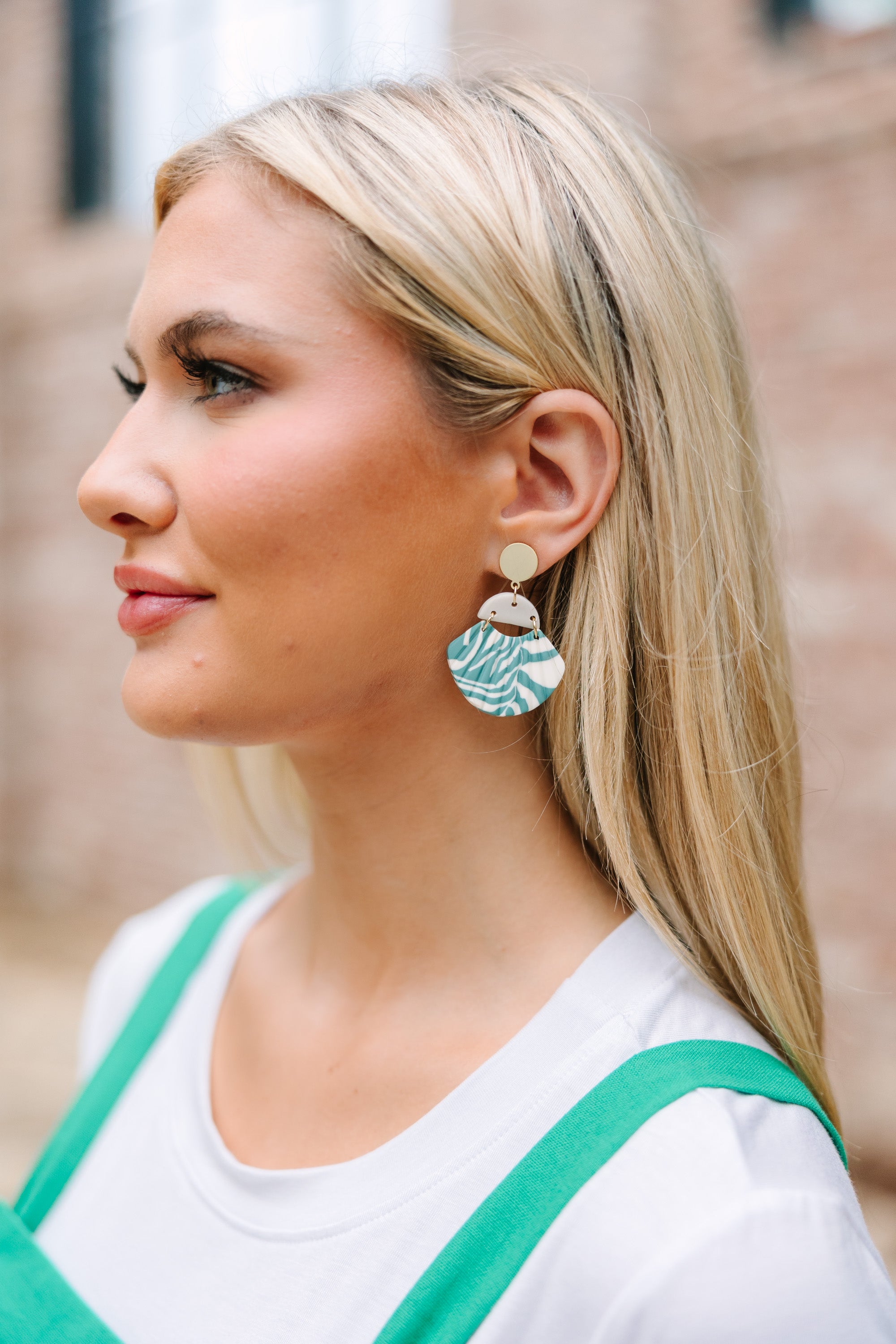 Irresistible Good To Be Here Green Earrings