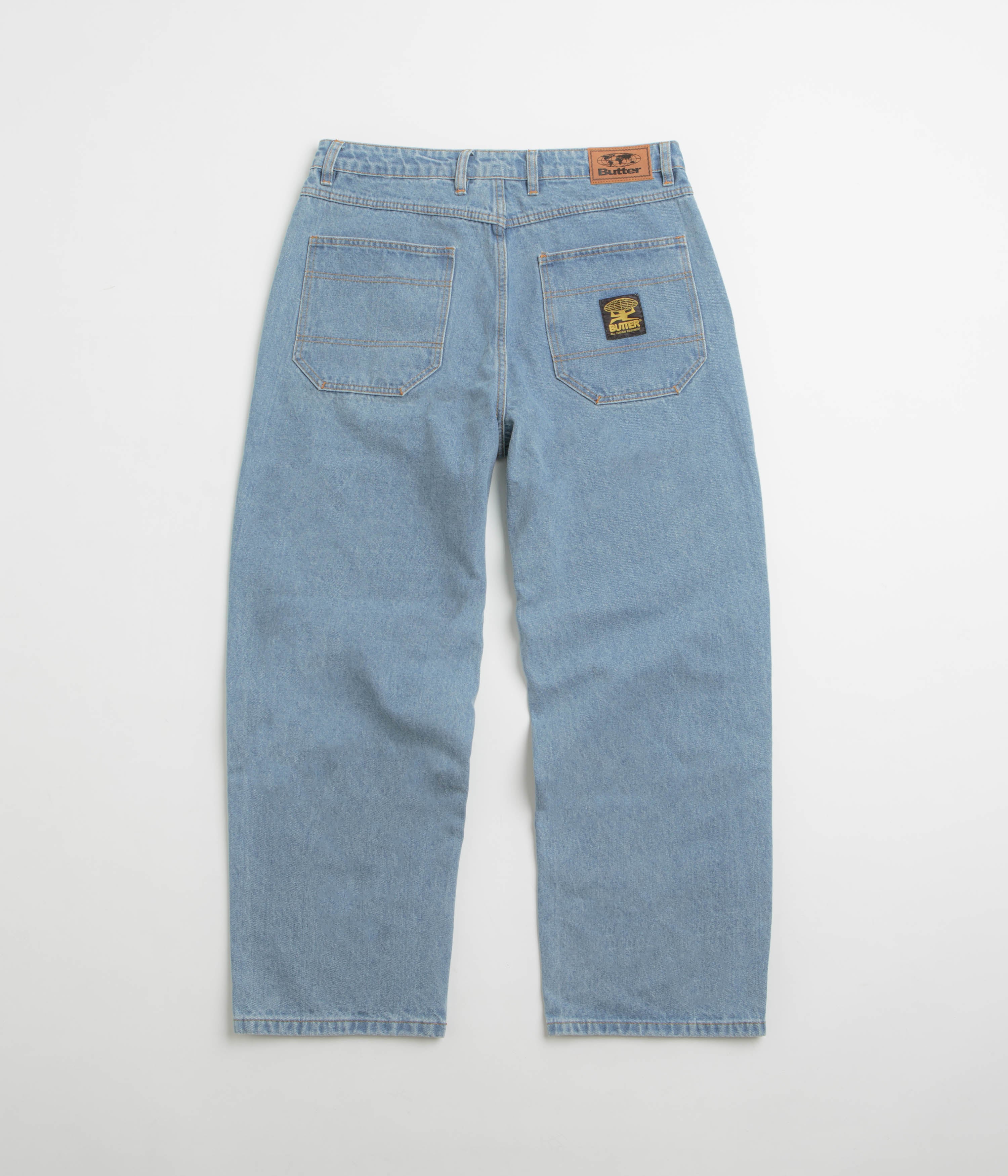 Butter Goods Washed Indigo Patch Pocket Jeans - A Skate-Inspired Fashion Must-Have