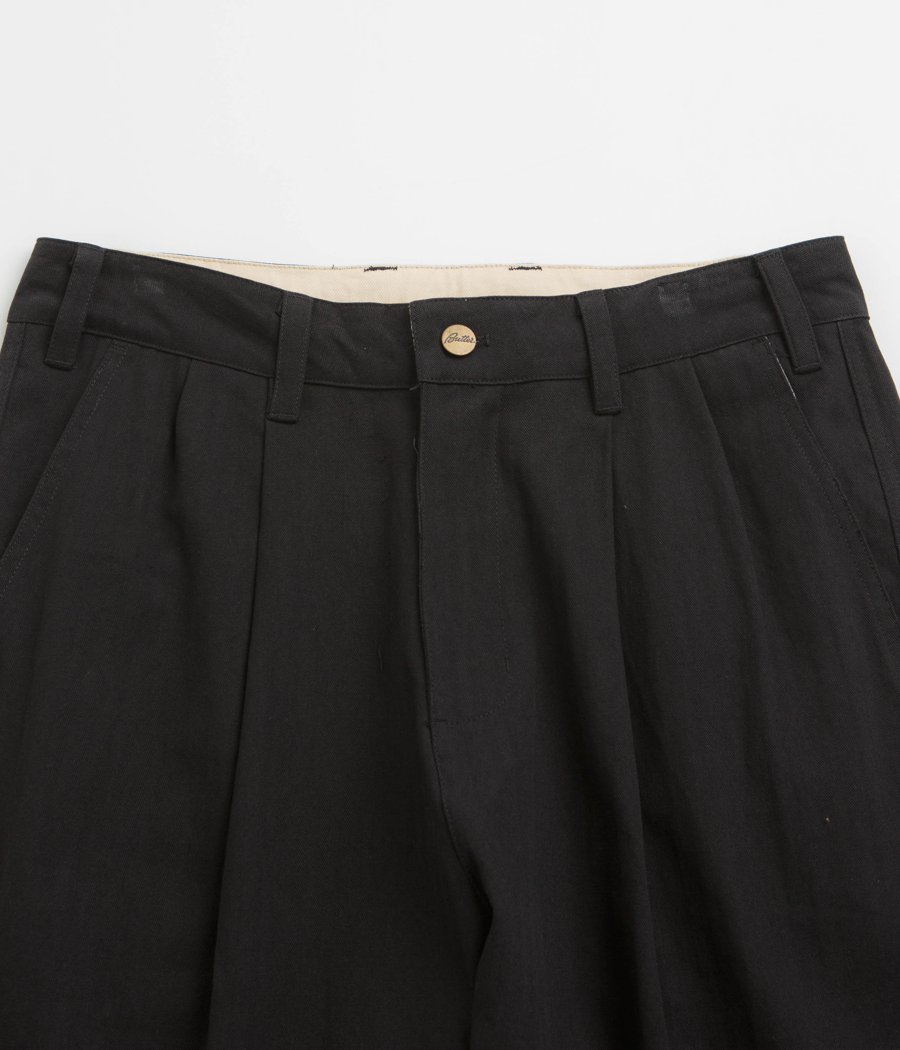 Butter Goods Stylish Black Pleated Trousers - A Must-Have!