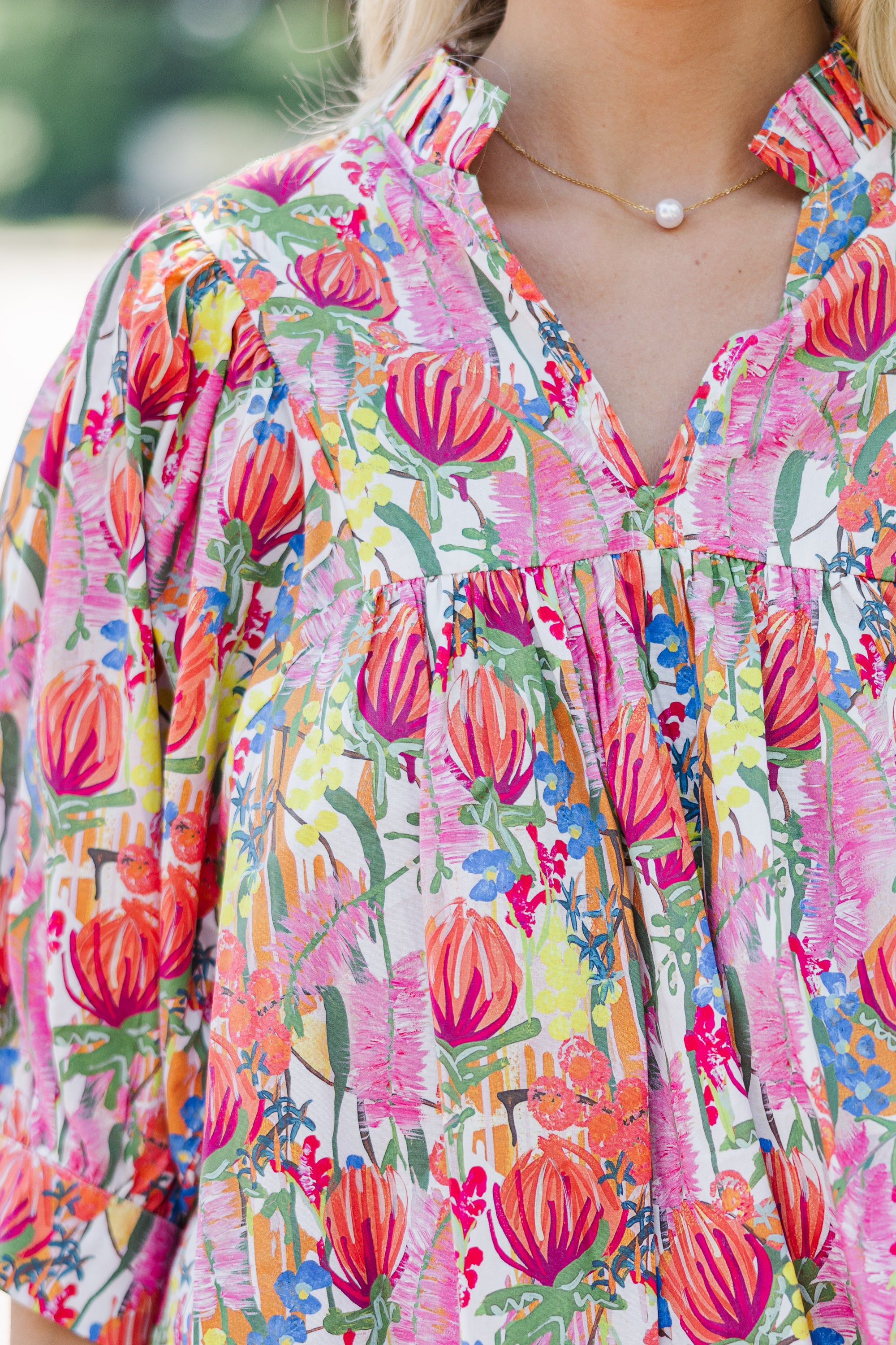 Gorgeous Pink Floral Blouse - Grow in Style!