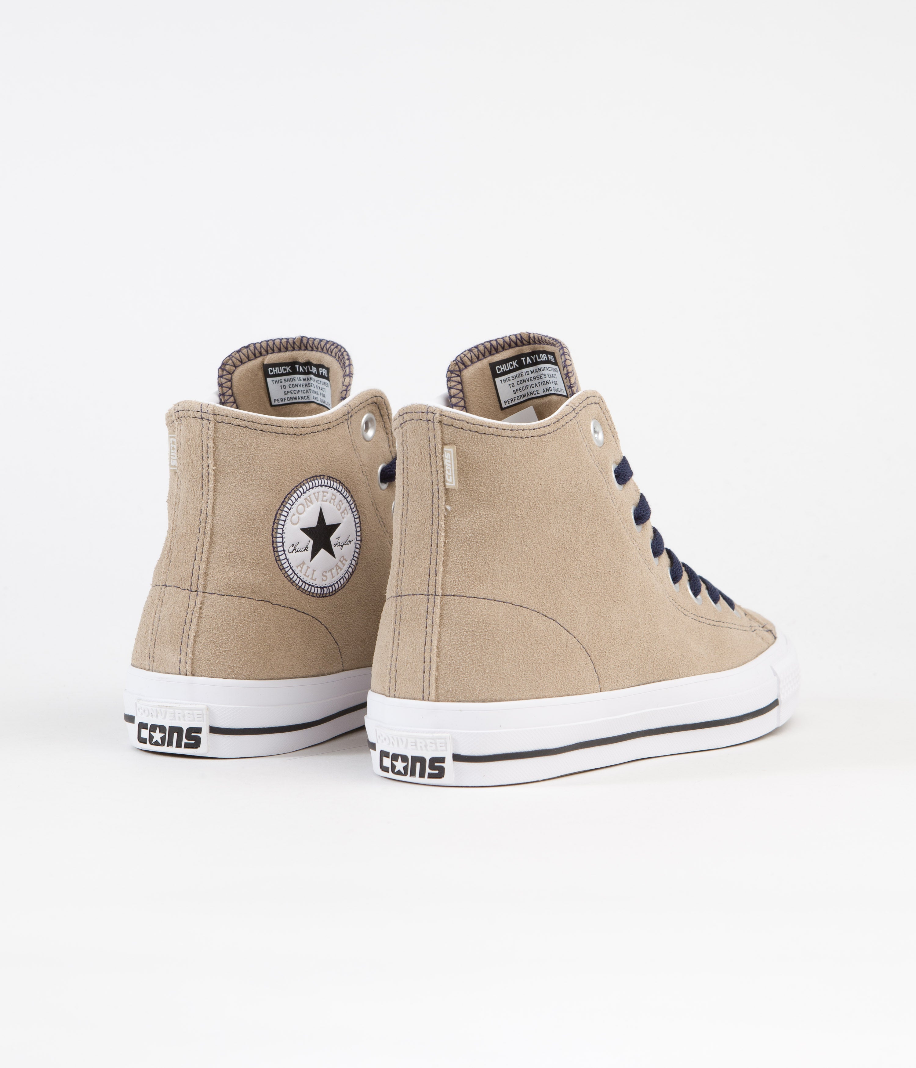 Converse CTAS Pro Suede Hi Skate Shoes - Hemp/Black/White: A Stylish Skating Essential