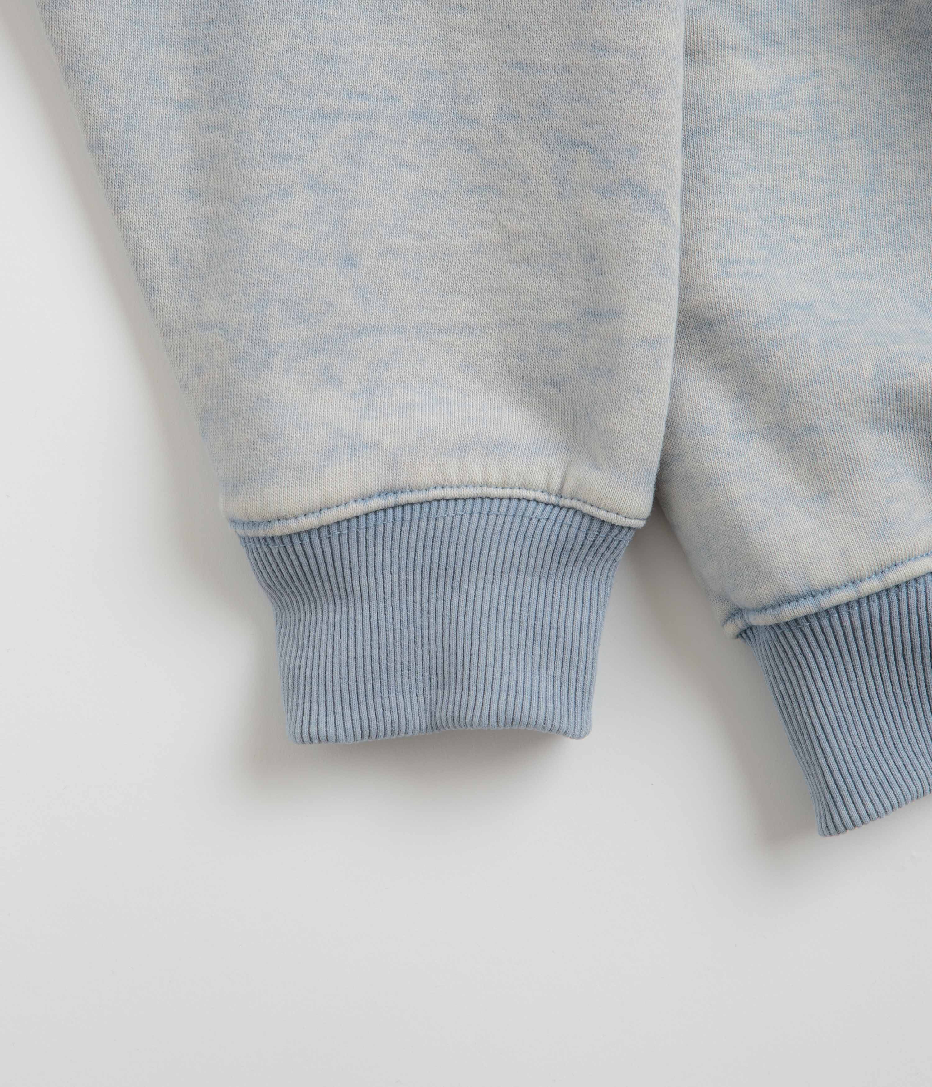 Fucking Awesome Little Stamp Snow Wash Crewneck Sweatshirt - Stunning Dusty Blue