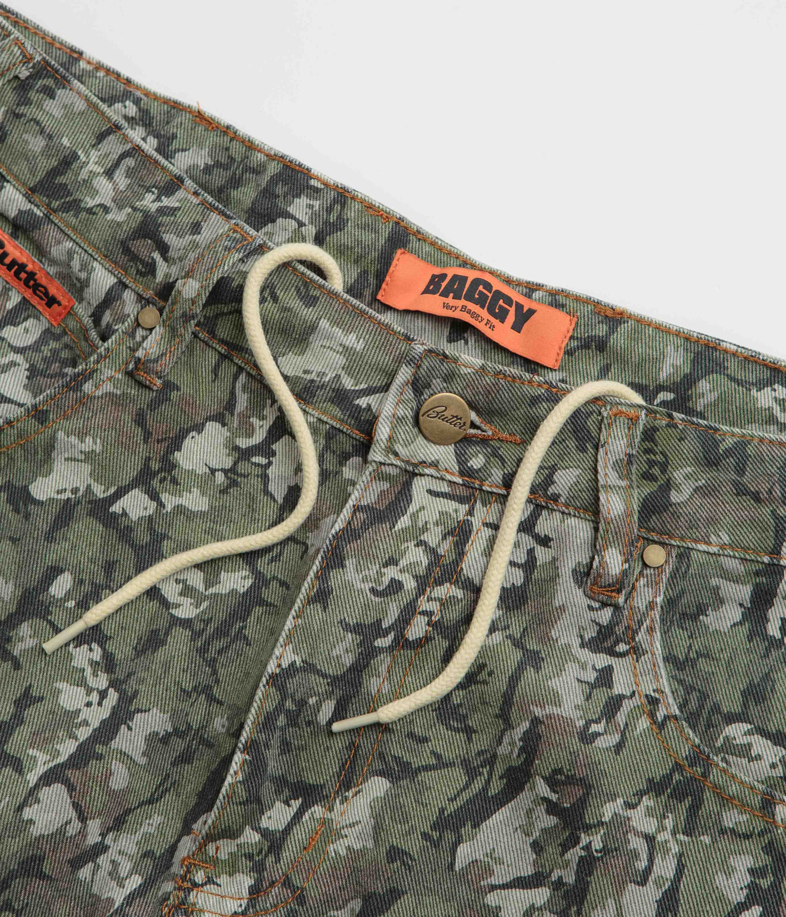 Butter Goods Army Bark Camo Baggy Jeans - Irresistible Style!