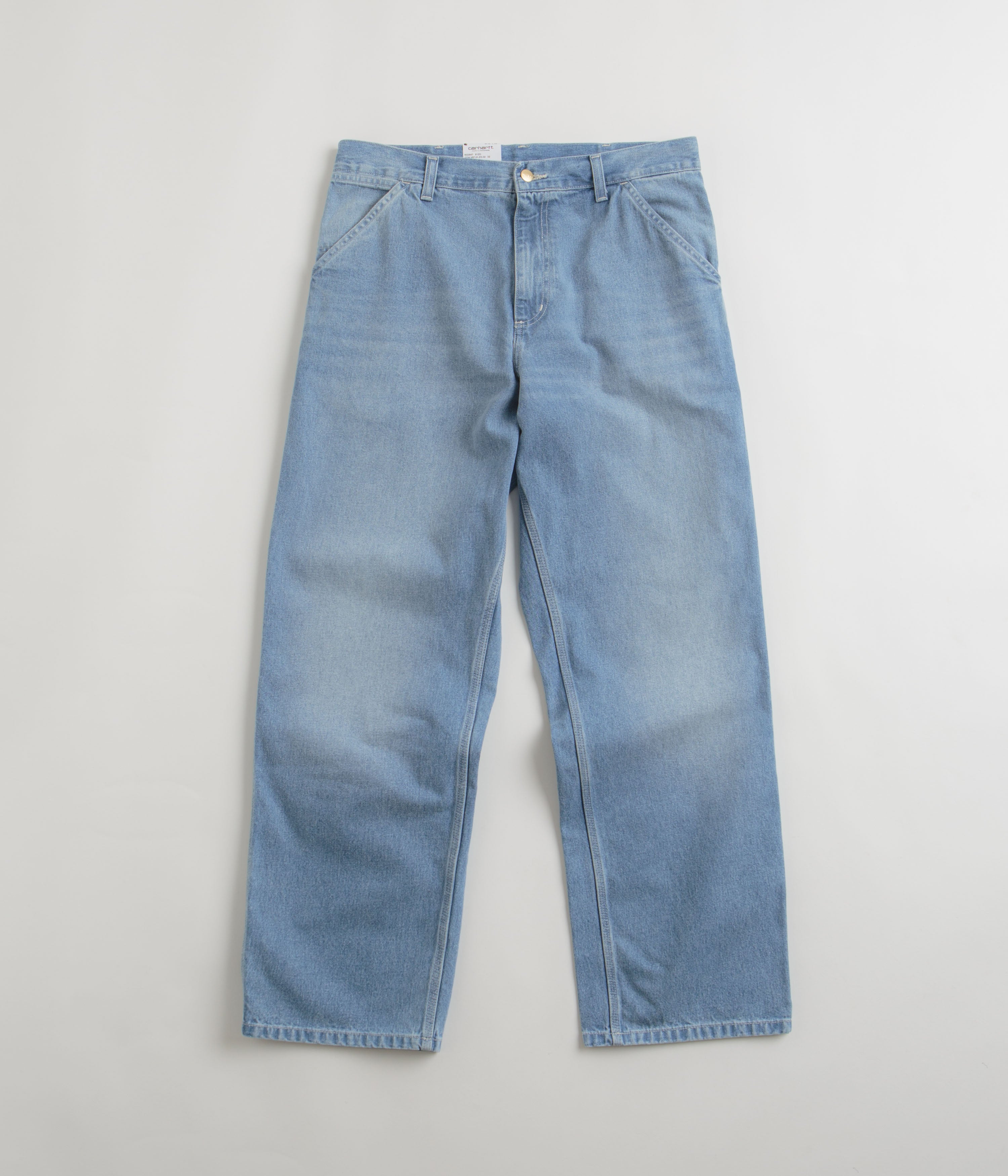 Carhartt Simple Light True Washed Blue Denim Pants - A Must - Have for Style Enthusiasts