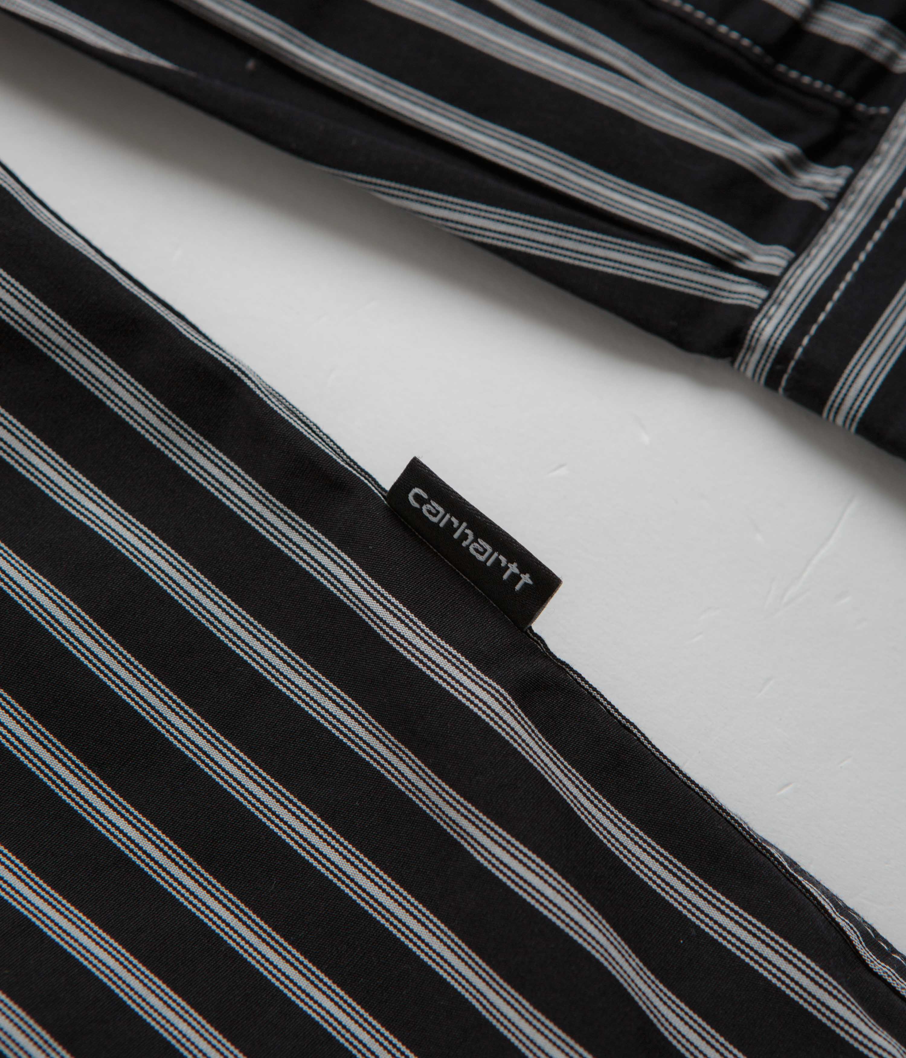 Carhartt Ligety Stripe Poplin Shirt - Striking Black/Wax Design