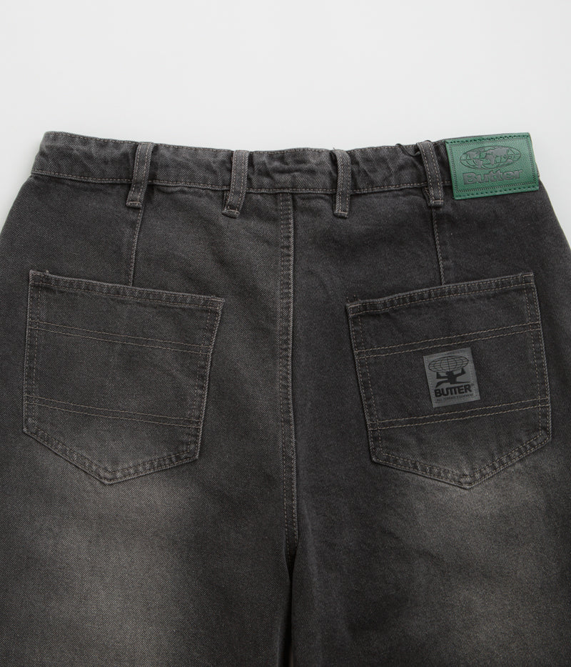 Butter Goods Washed Black Wide Cut Jeans - A Fashion Statement!