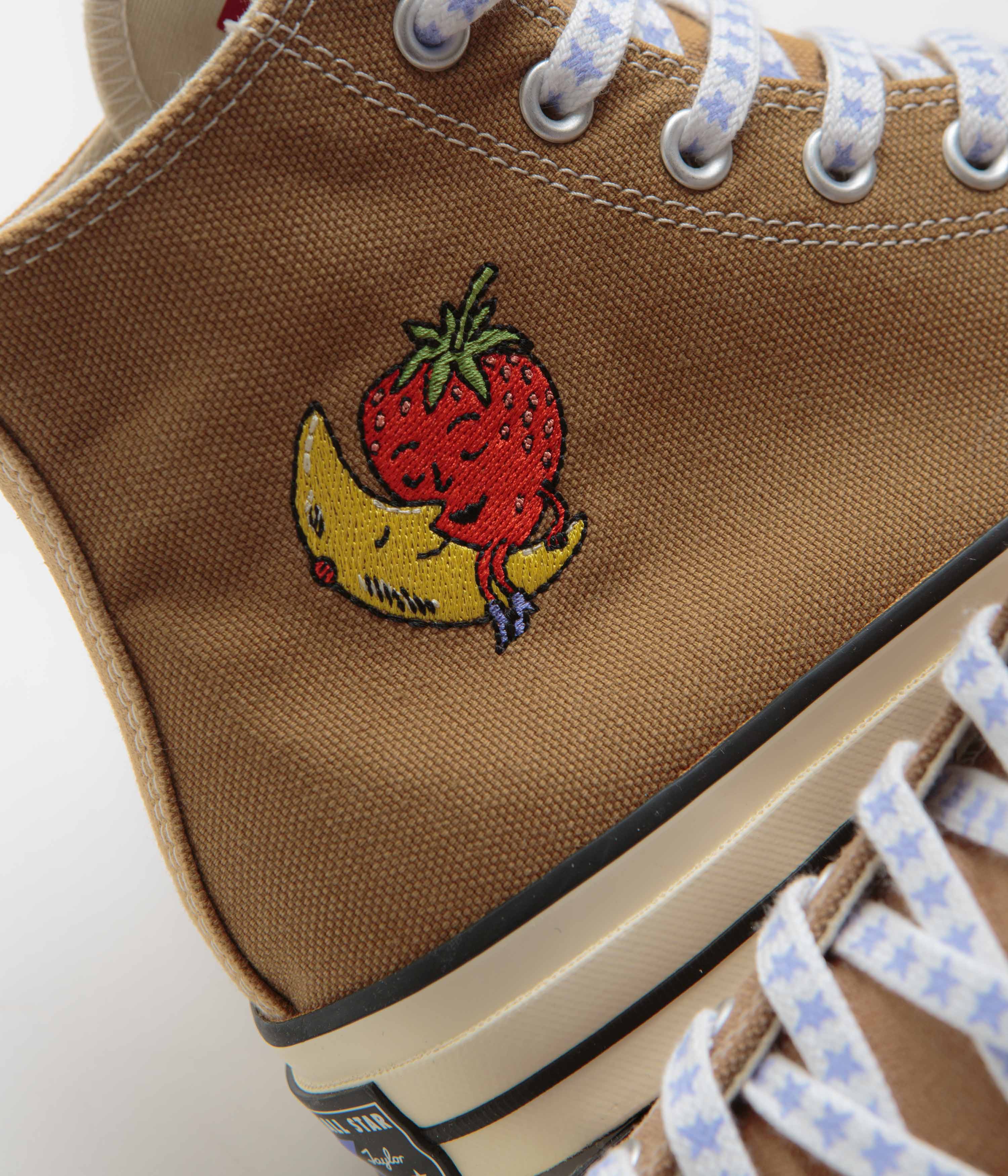 Converse x Sky High Farm Chuck 70 Hi Shoes - Stunning Brown / Egret