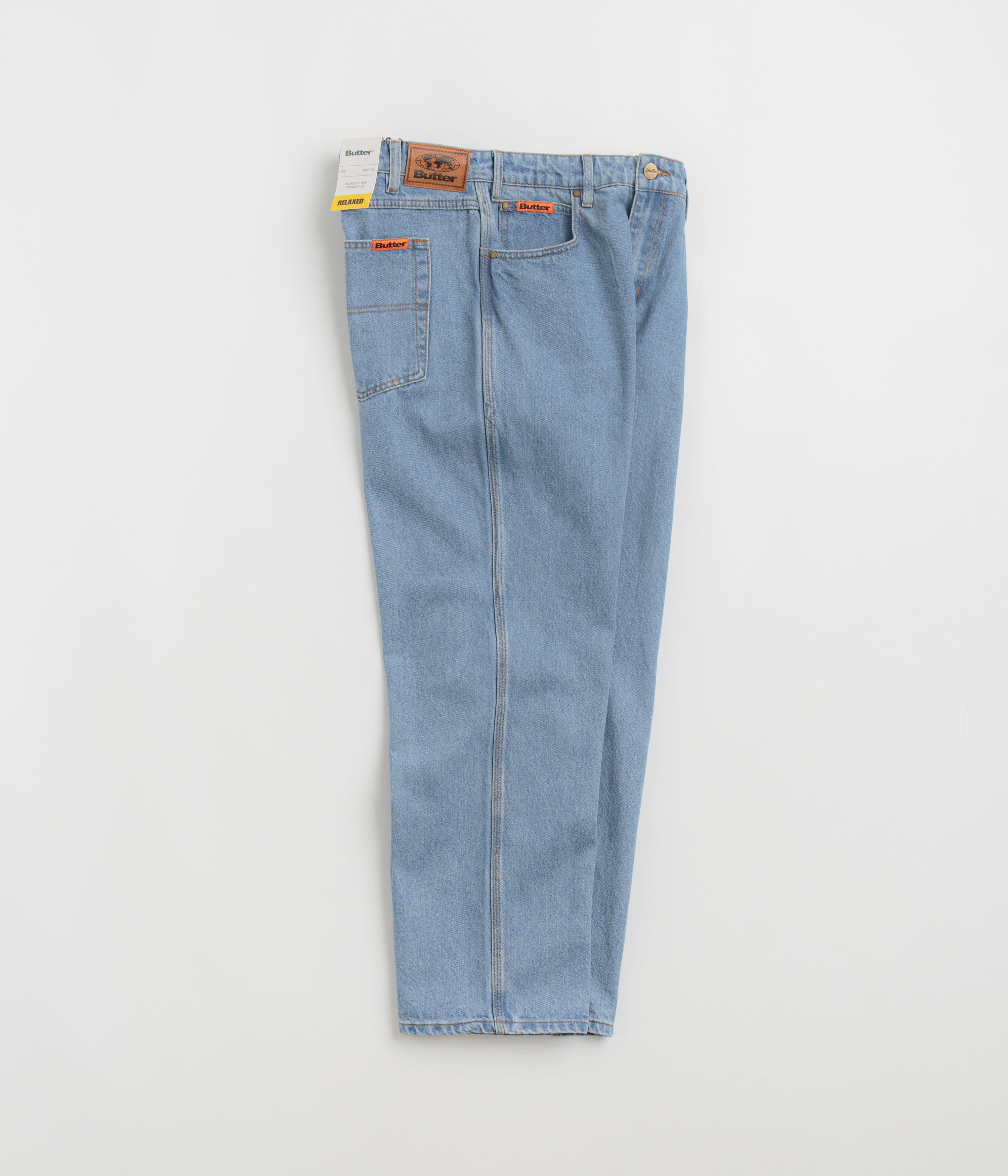 Butter Goods Washed Indigo Relaxed Straight-Leg Jeans - A Must-Have!