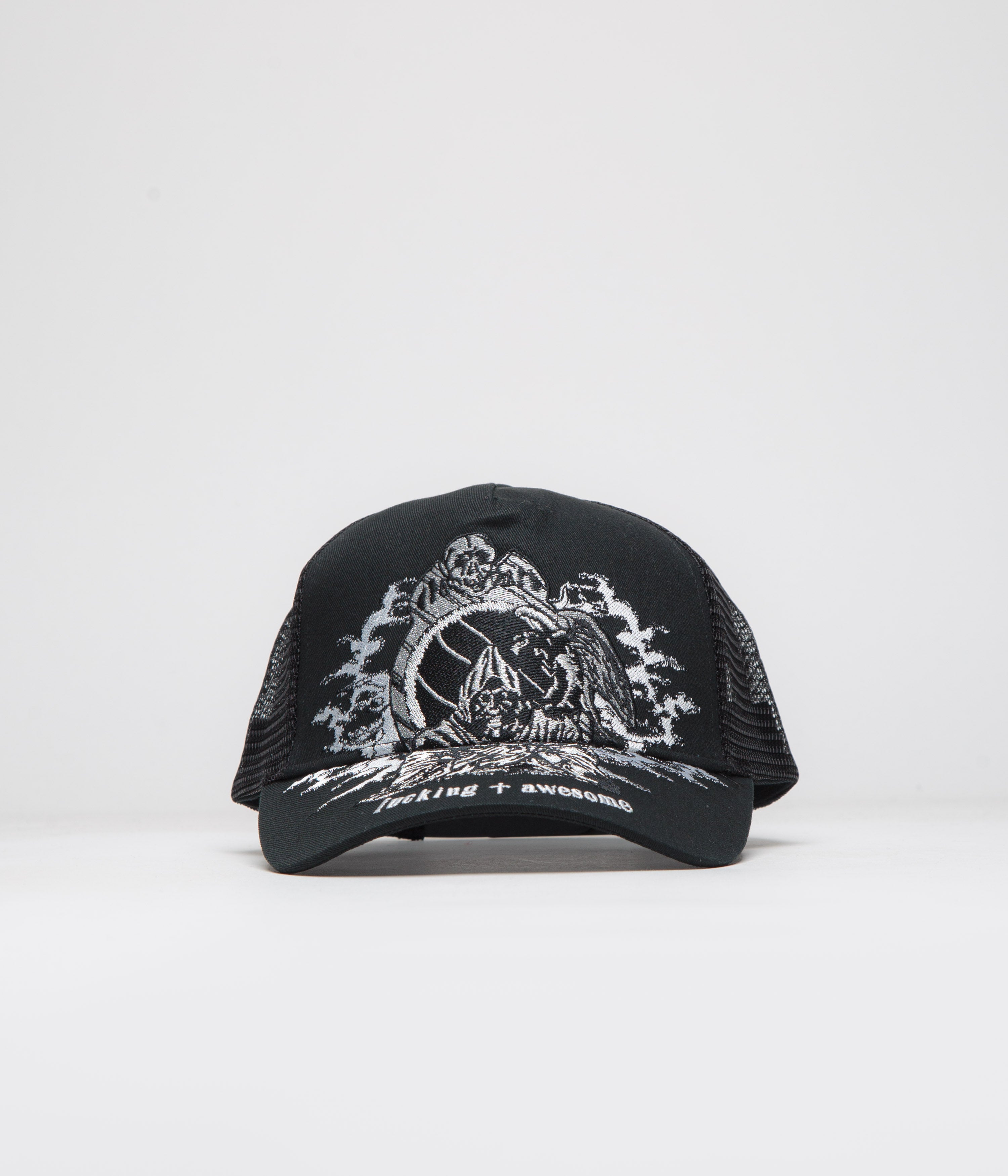 Fucking Awesome Demon Trucker Cap - Stylish Black