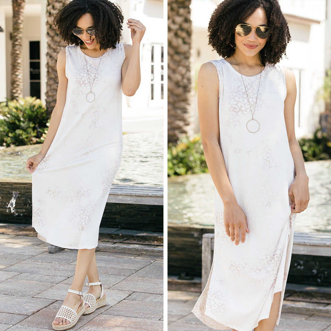 Irresistible Mocha Brown Leopard Midi Dress - A Summer Must-Have!
