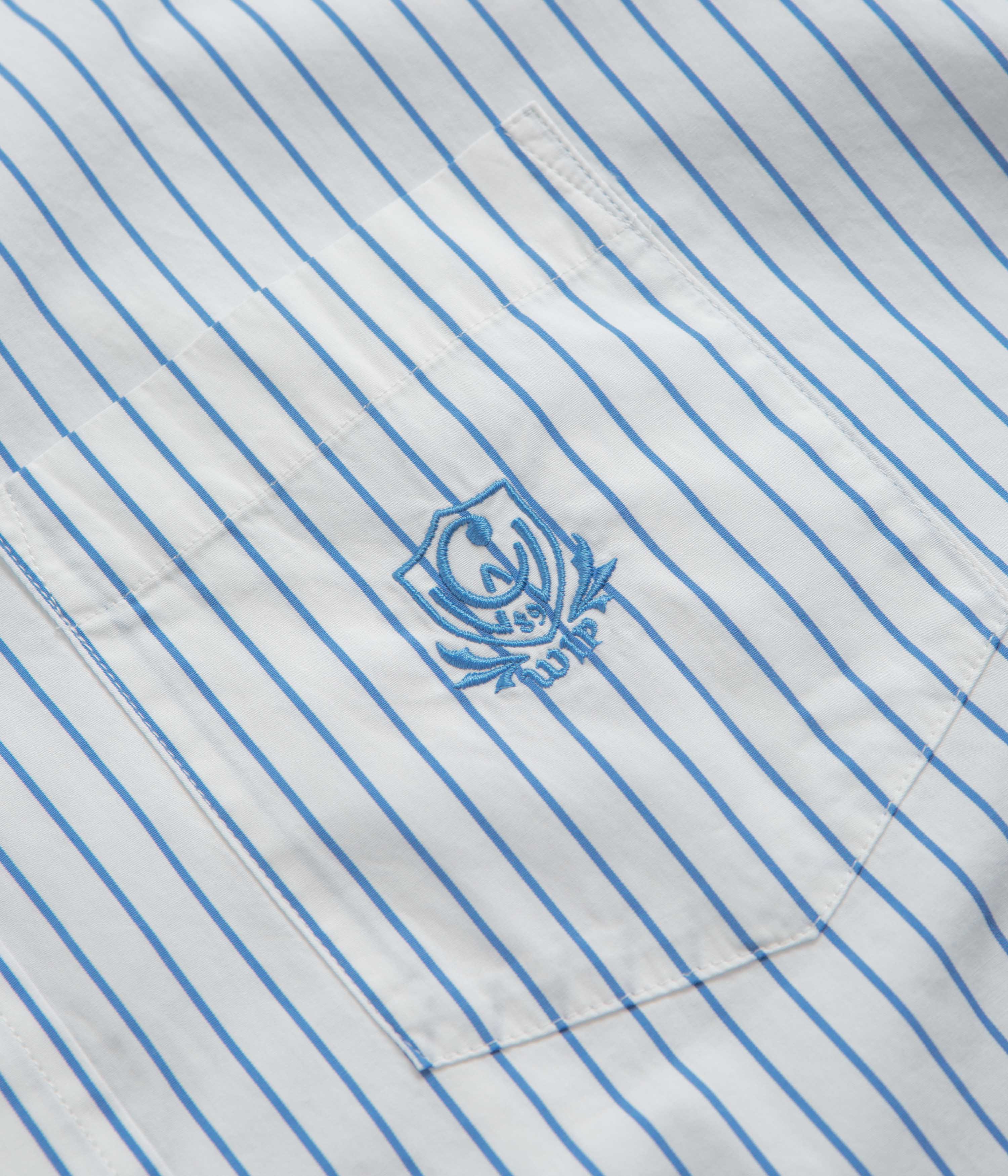 Carhartt Linus Stripe Poplin Shirt - Striking Bleach & White