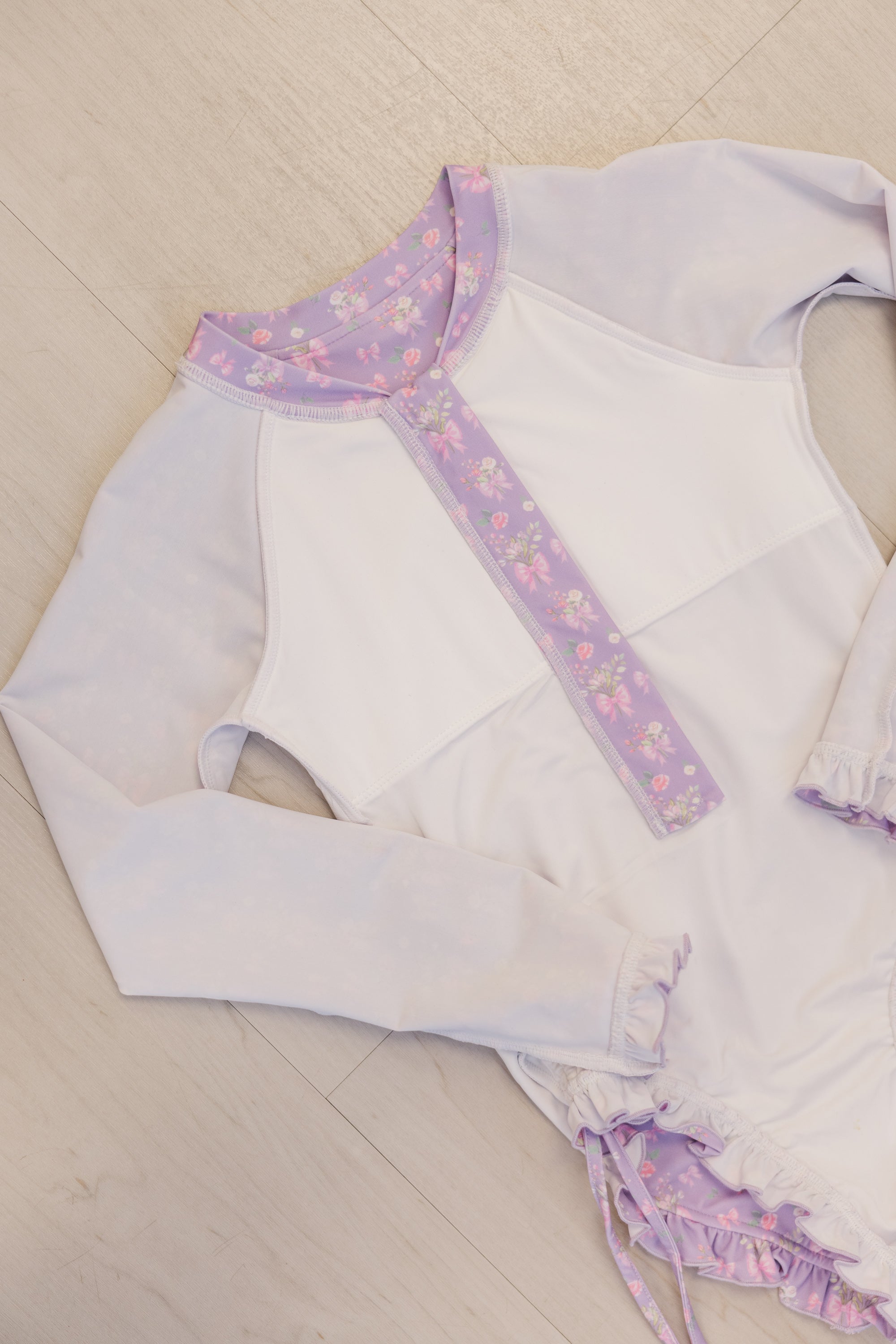 GIRLS: PREORDER NOW! The Stunning Avery Purple Floral Bouquet One Piece Swimsuit