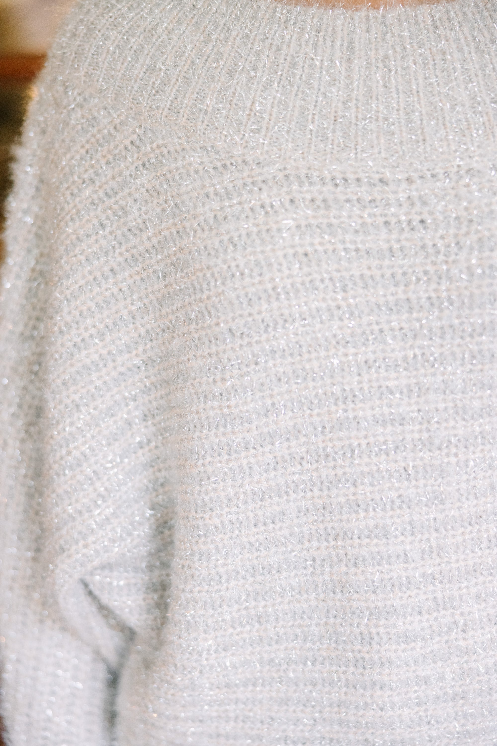 Alluring All On You Blush Pink Off - Shoulder Fuzzy Sweater
