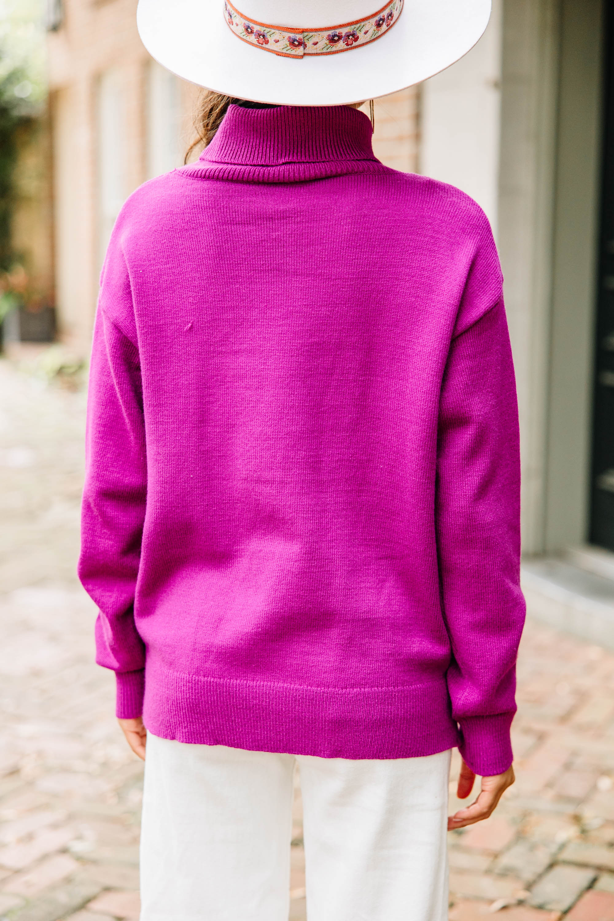 Gorgeous Orchid Purple Turtleneck Sweater for Your Best Self