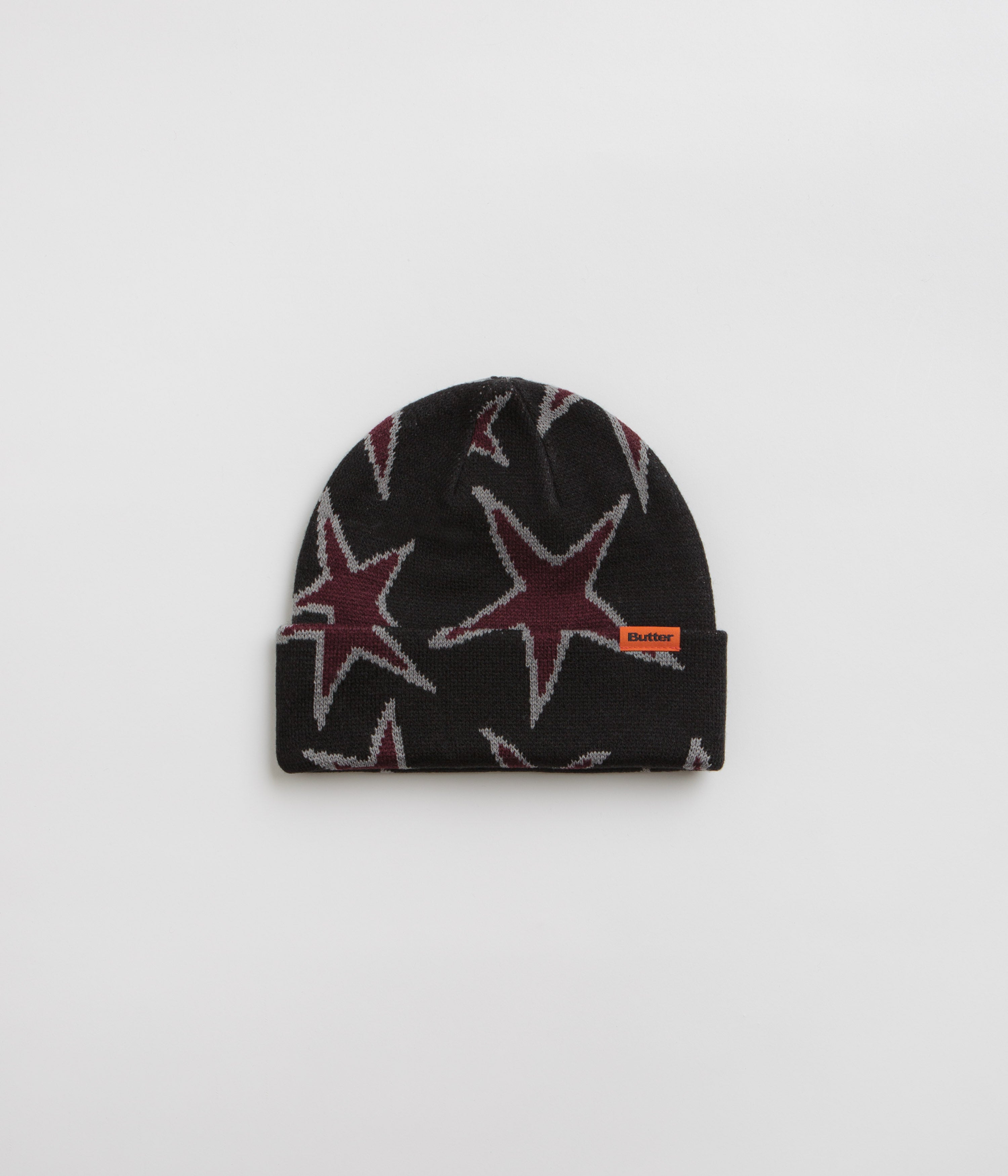 Butter Goods Stunning Stars Cuff Beanie - Sleek Black