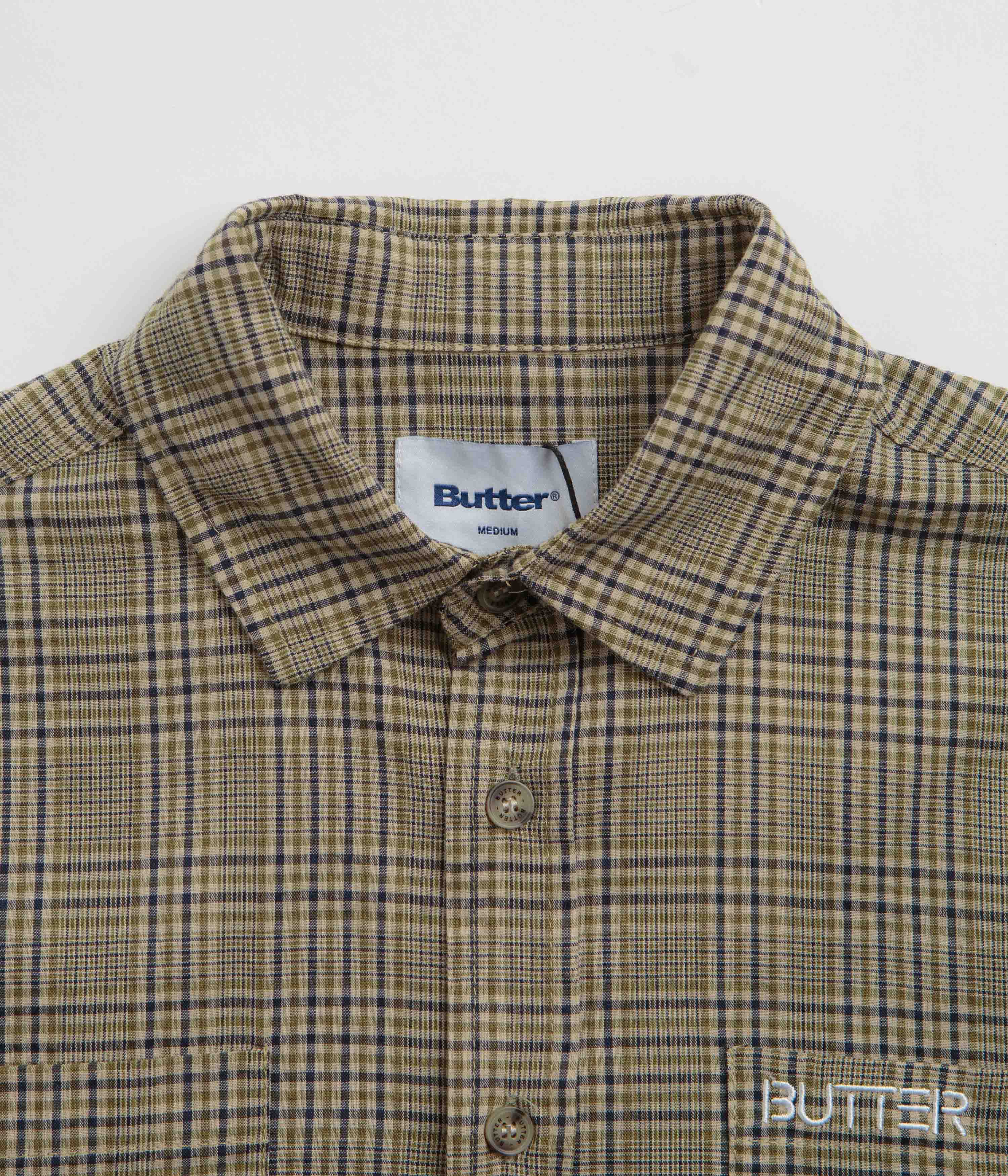 Butter Goods Olive Equipt Plaid Shirt - A Must - Have!
