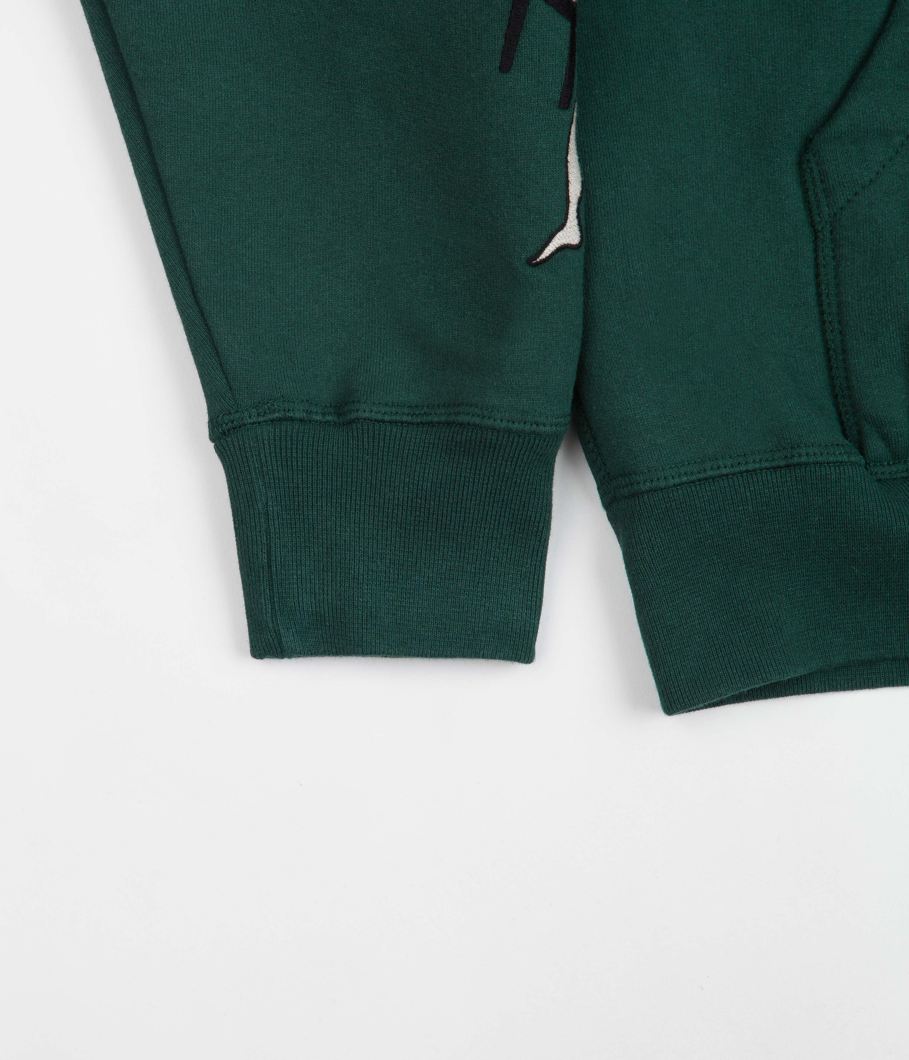 by Parra Life Experience Pine Green Half Zip Sweatshirt - A Must - Have!