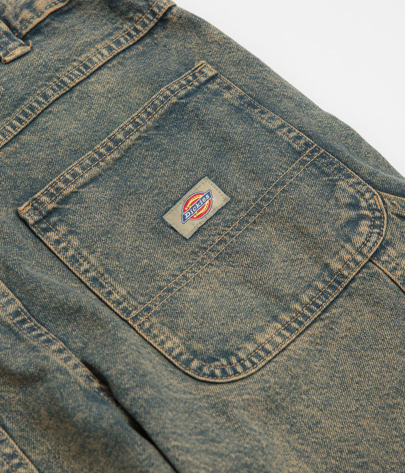 Dickies Stevensville Carpenter Jeans - Stunning Yellow Fade Indigo
