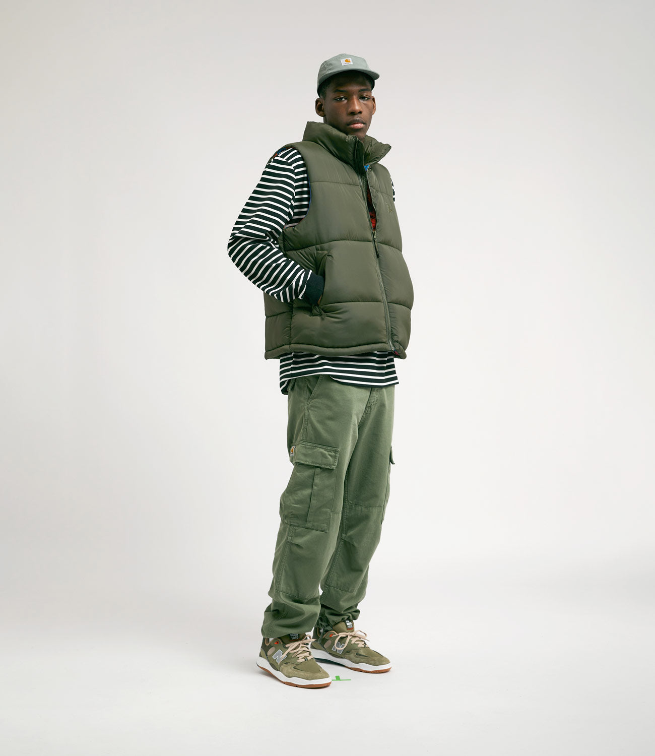 by Parra Olive Sitting Pear Puffer Vest - Stay Warm in Style!
