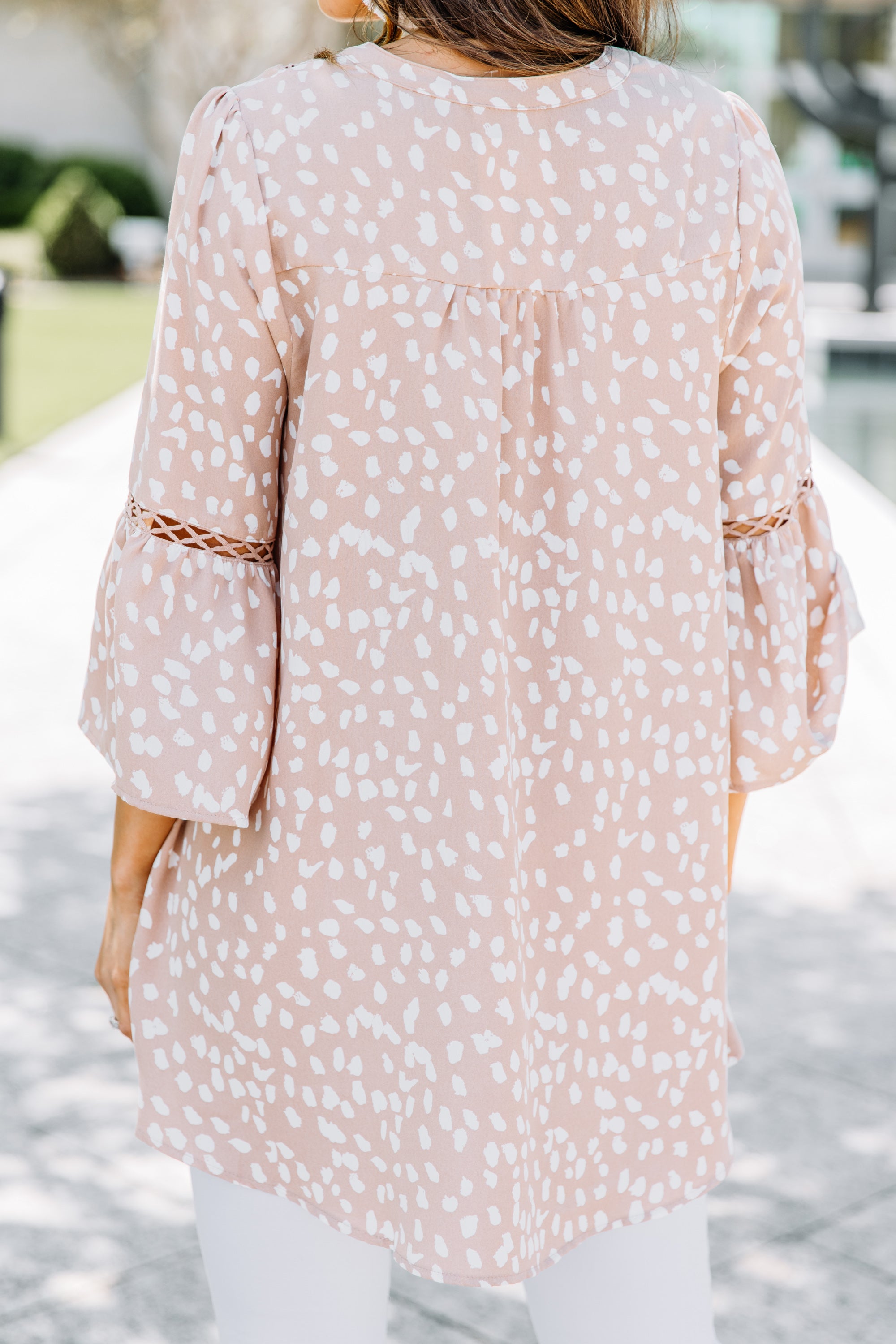 Joyful Leopard Print Crochet Spring Top