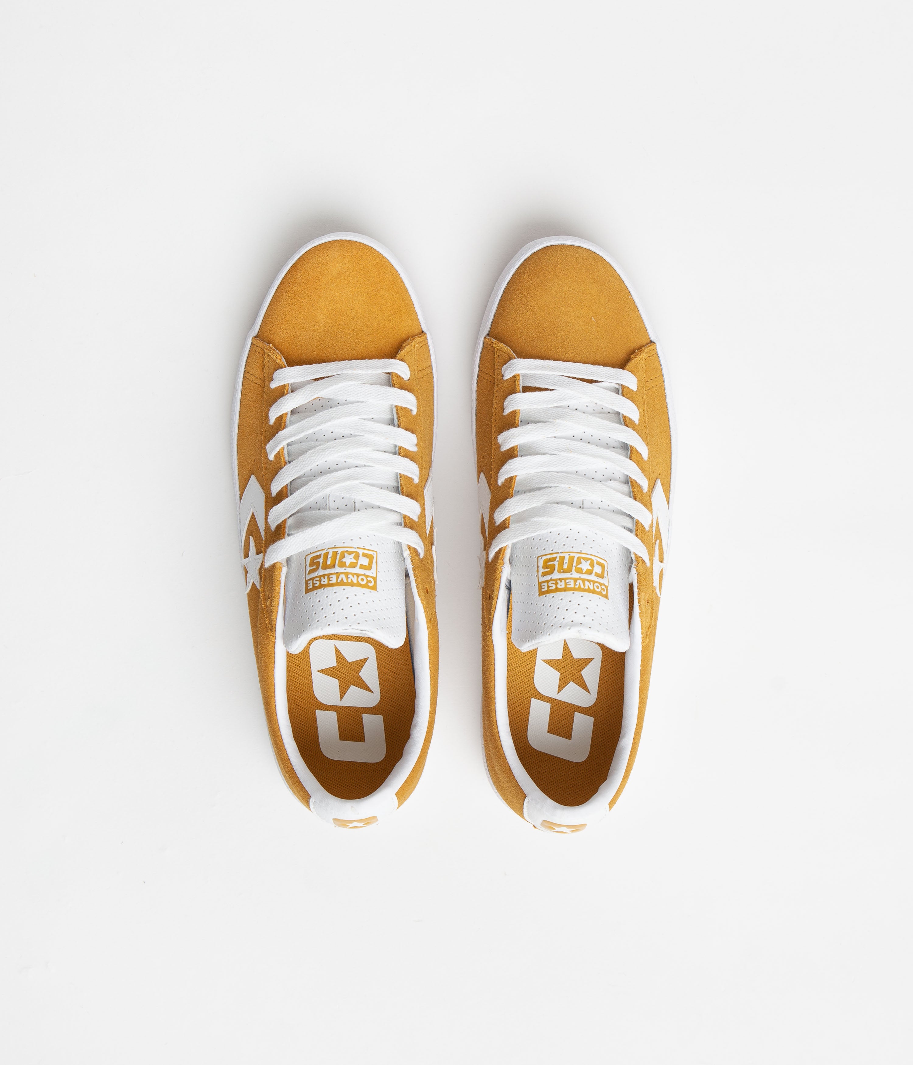 Converse Pro Leather Summer Ox Shoes - Golden Sundial Bliss / White